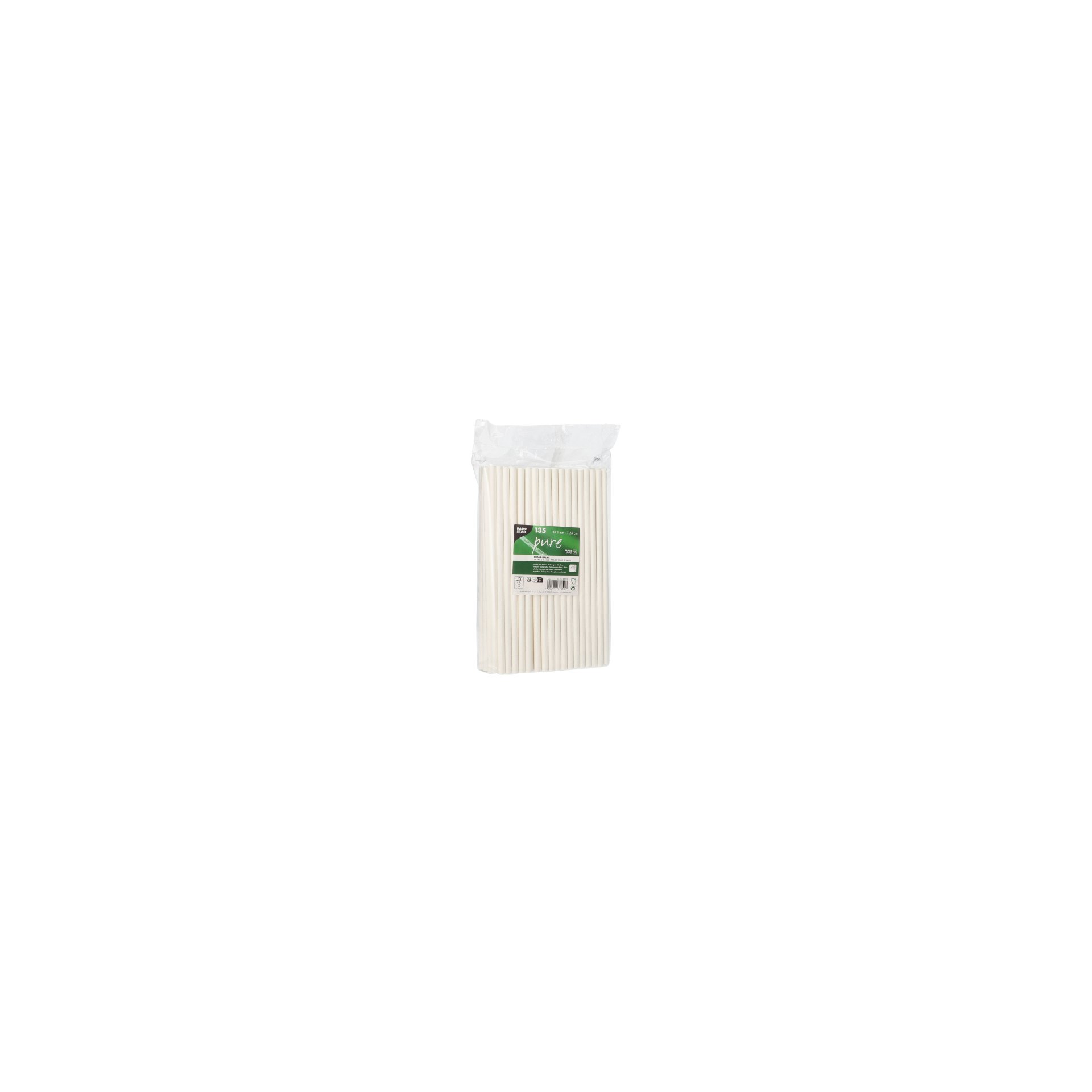 Shake-Halme, Papier "pure" Ø 8 mm · 25 cm weiss Shake-Halme, Papier "pure" Ø 8 mm · 25 cm weiss