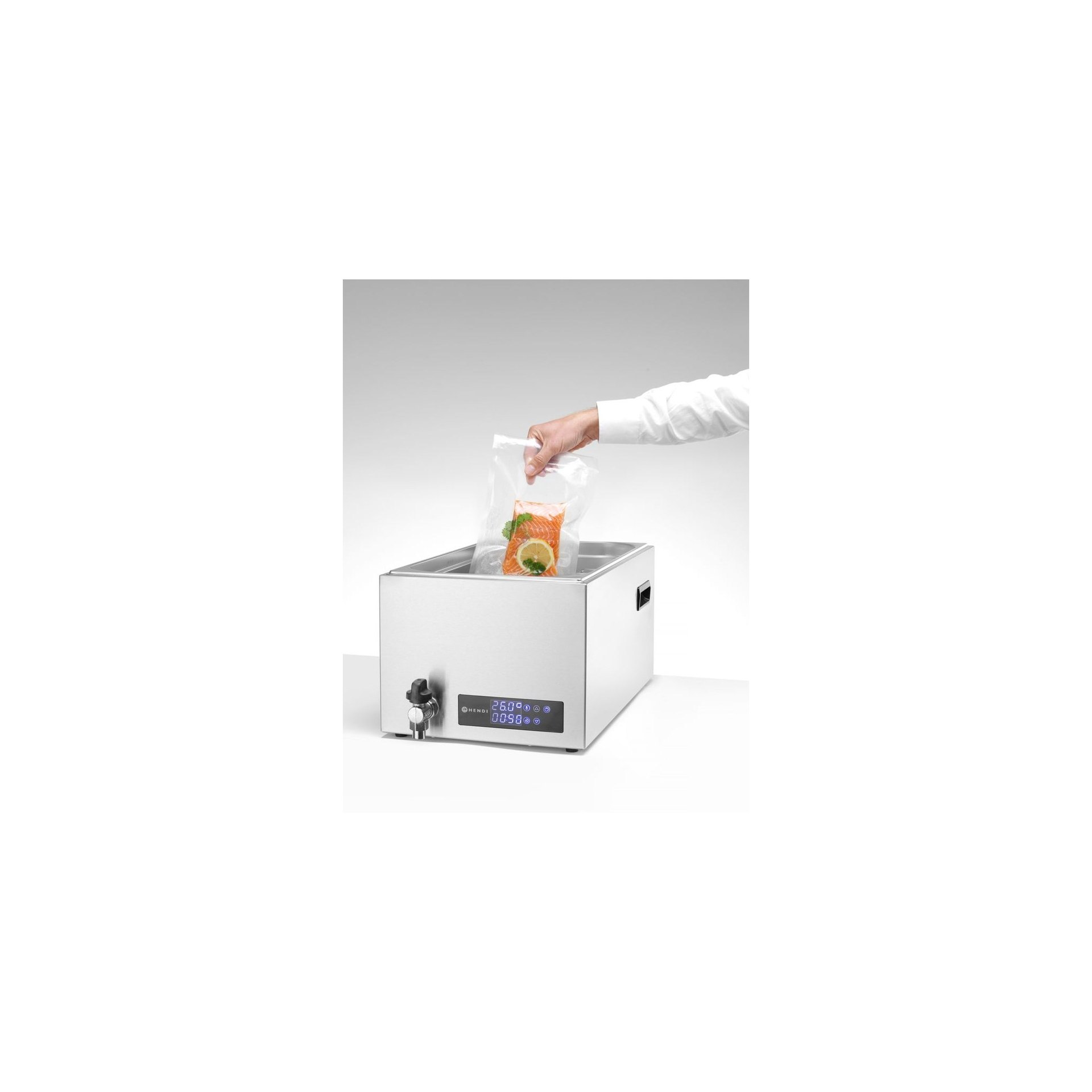 Sous-Vide-Gerät GN 1/1, 20L, 230V/600W, 350x680x(H)275mm