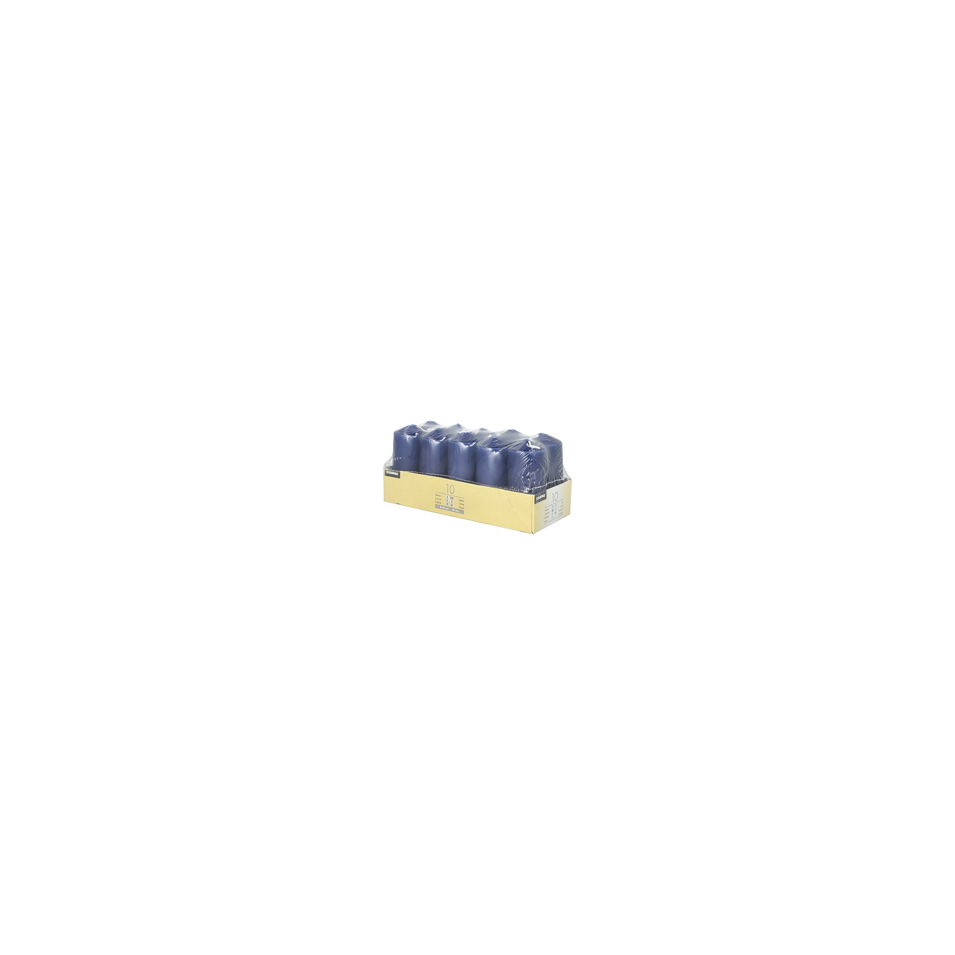 Stumpenkerzen Ø 40 mm · 90 mm dunkelblau Stumpenkerzen Ø 40 mm · 90 mm dunkelblau