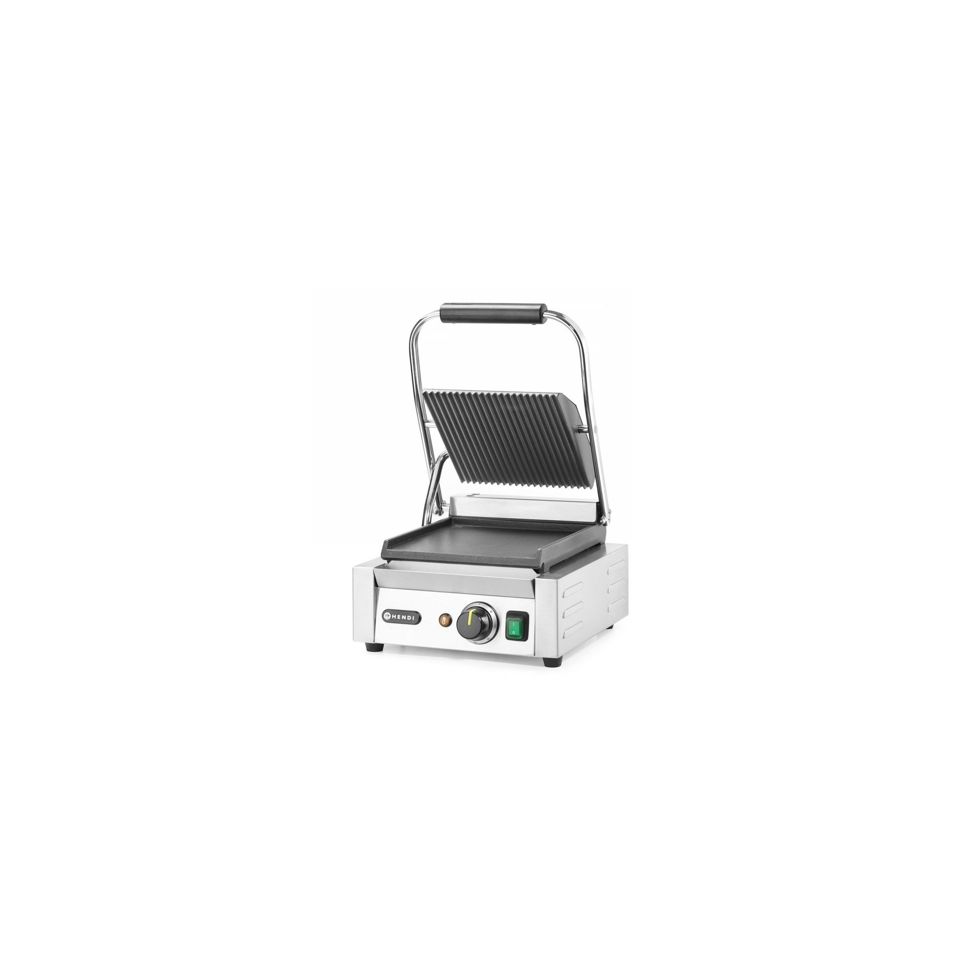 Kontaktgrill - Einzelversion, oben gerillt, unten glatt, 230V/1800W, 310x375x(H)216mm Kontaktgrill - Einzelversion, oben gerillt, unten glatt, 230V/1800W, 310x375x(H)216mm