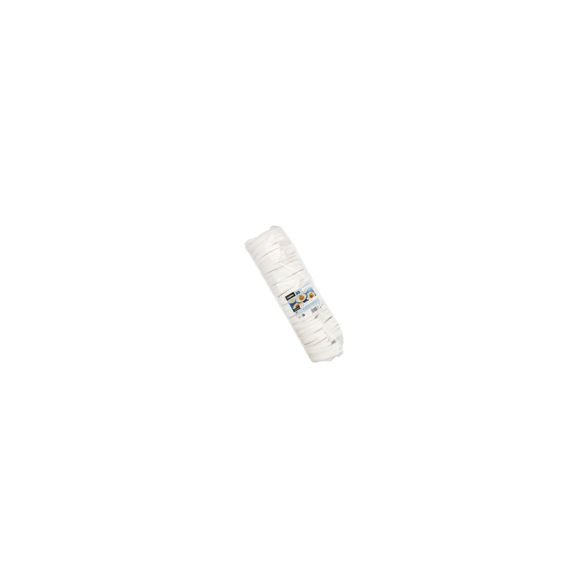 Mehrweg-Teller Halbmond Ø 12 cm · 1,2 cm weiss "Cella" Mehrweg-Teller Halbmond Ø 12 cm · 1,2 cm weiss "Cella"
