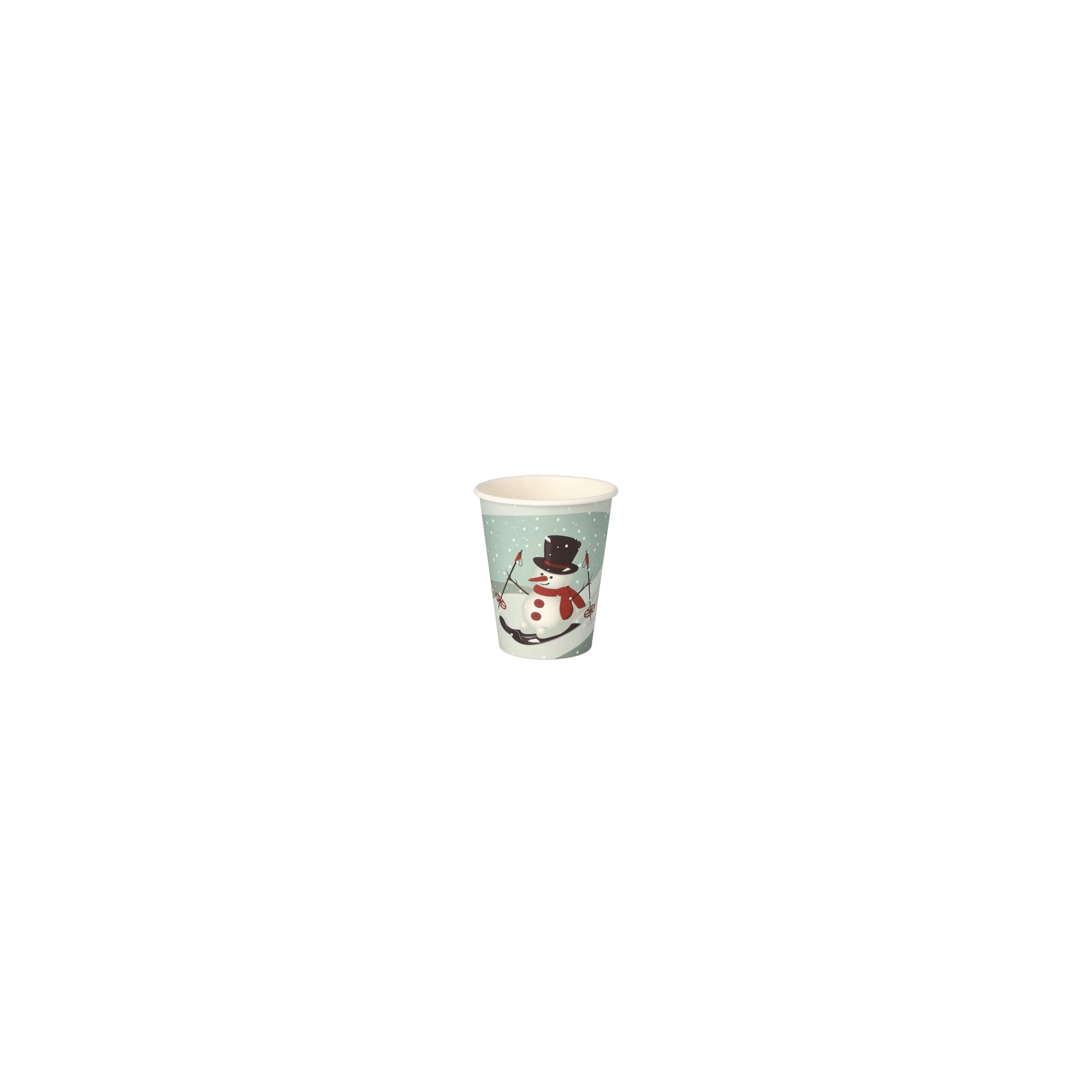 Trinkbecher, Pappe "To Go" 0,2 l Ø 8 cm · 9,2 cm "Snowtime" Trinkbecher, Pappe "To Go" 0,2 l Ø 8 cm · 9,2 cm "Snowtime"