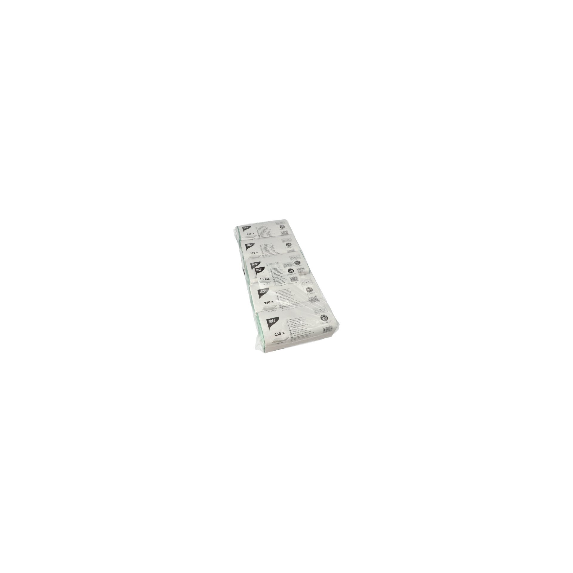 Blatt Handtuchpapier V-Falz 23 cm x 25 cm grün Zick Zack, 1-lagig