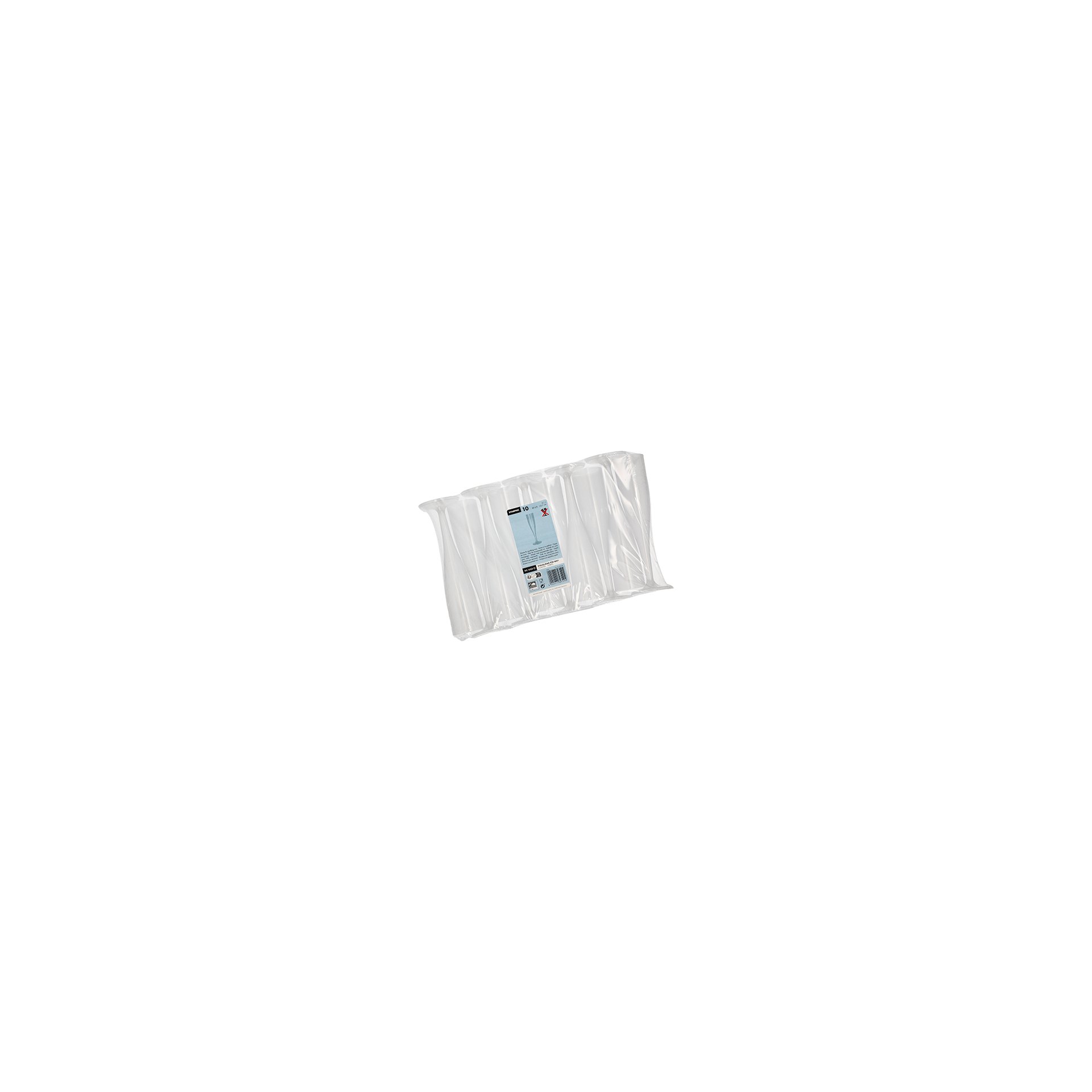 Mehrweg-Stiel-Gläser für Sekt PP 0,1 l Ø 4,8 cm · 20,1 cm einteilig