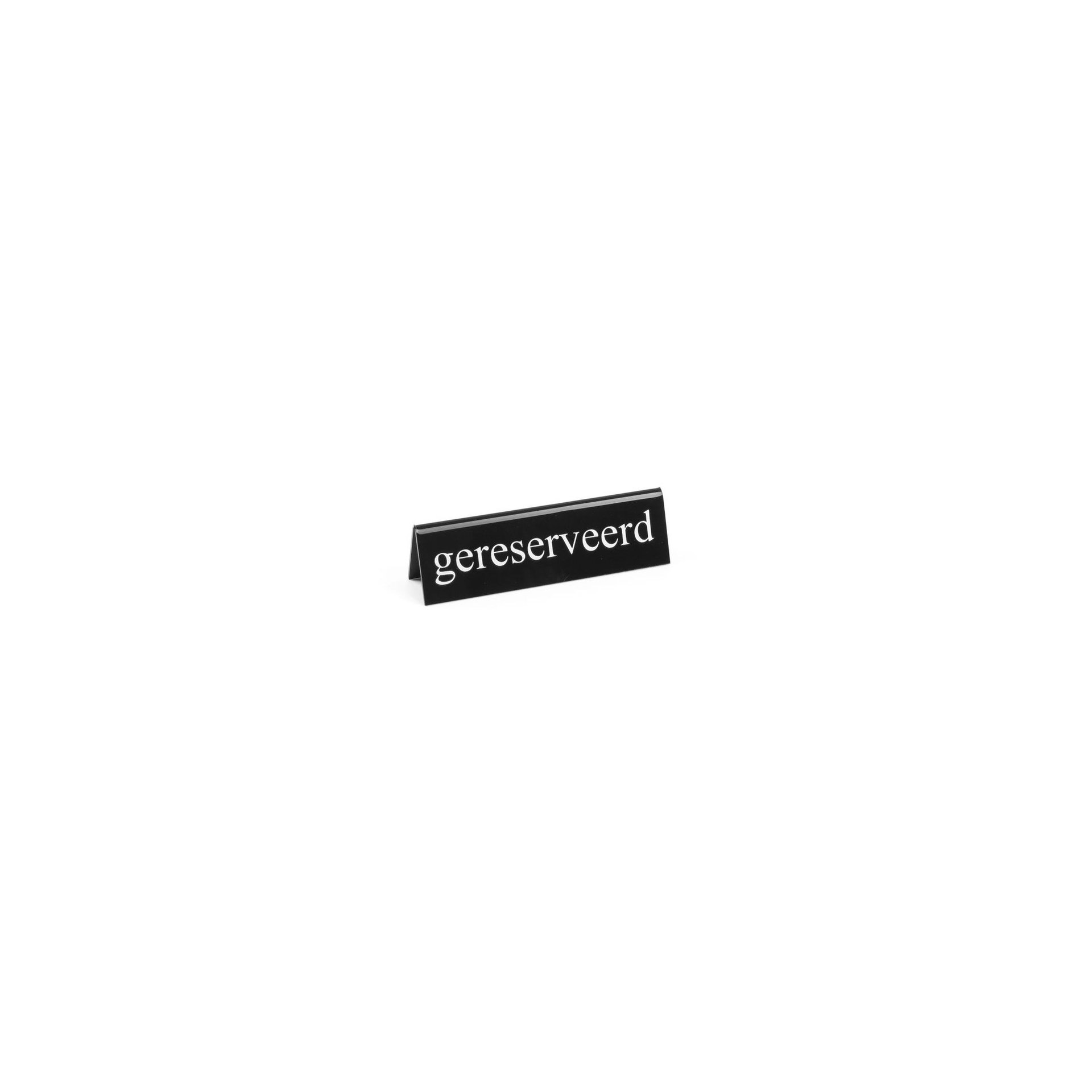 Tischschild Reserviert, gereserveerd, 130x30x(H)38mm