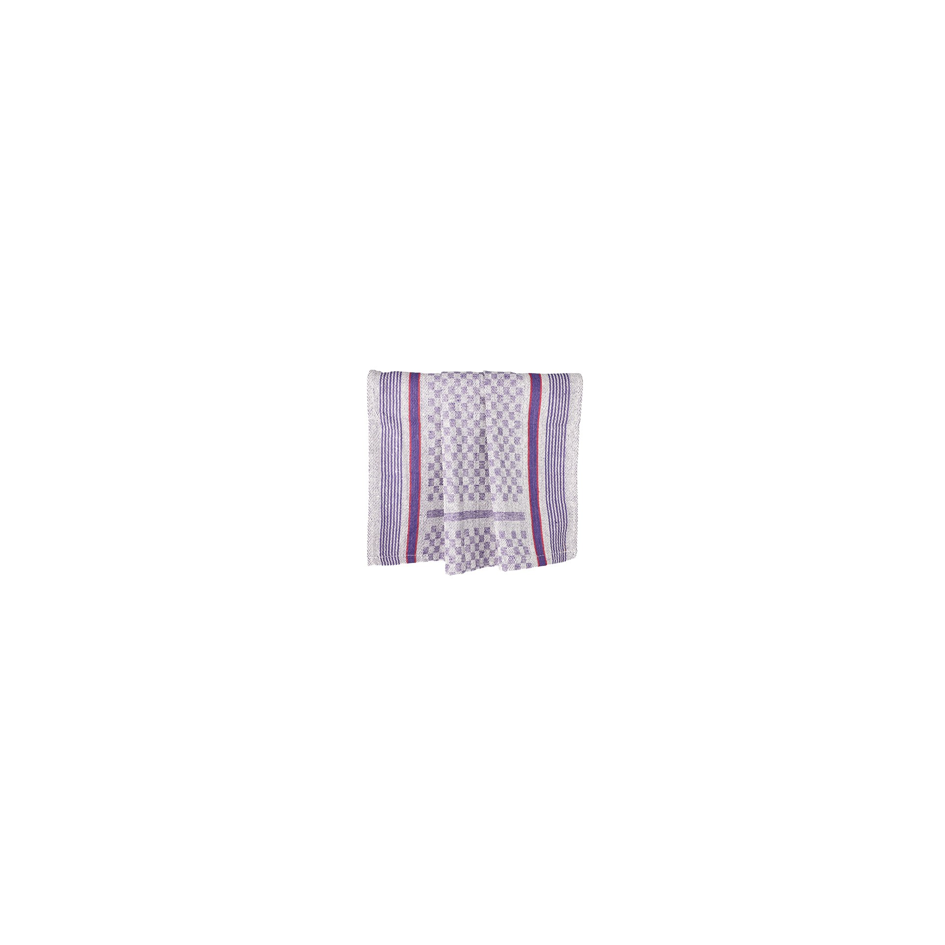 Geschirrtücher 90 cm x 45 cm weiß/violett Grubentuch