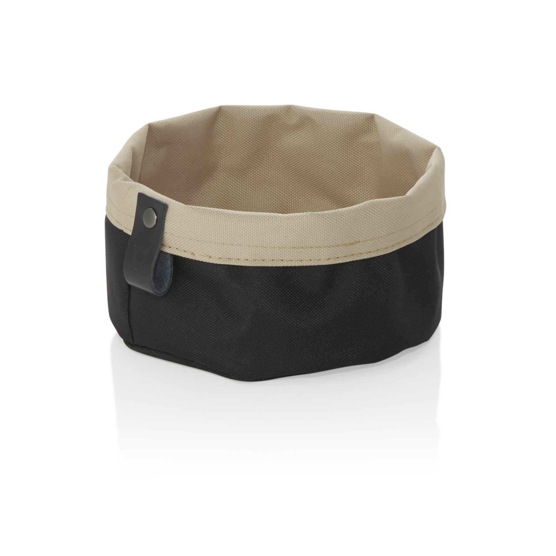 Brottasche FLIP TETRON, Ø 17 cm, Höhe 11 cm, light grey/light khaki, Tetron