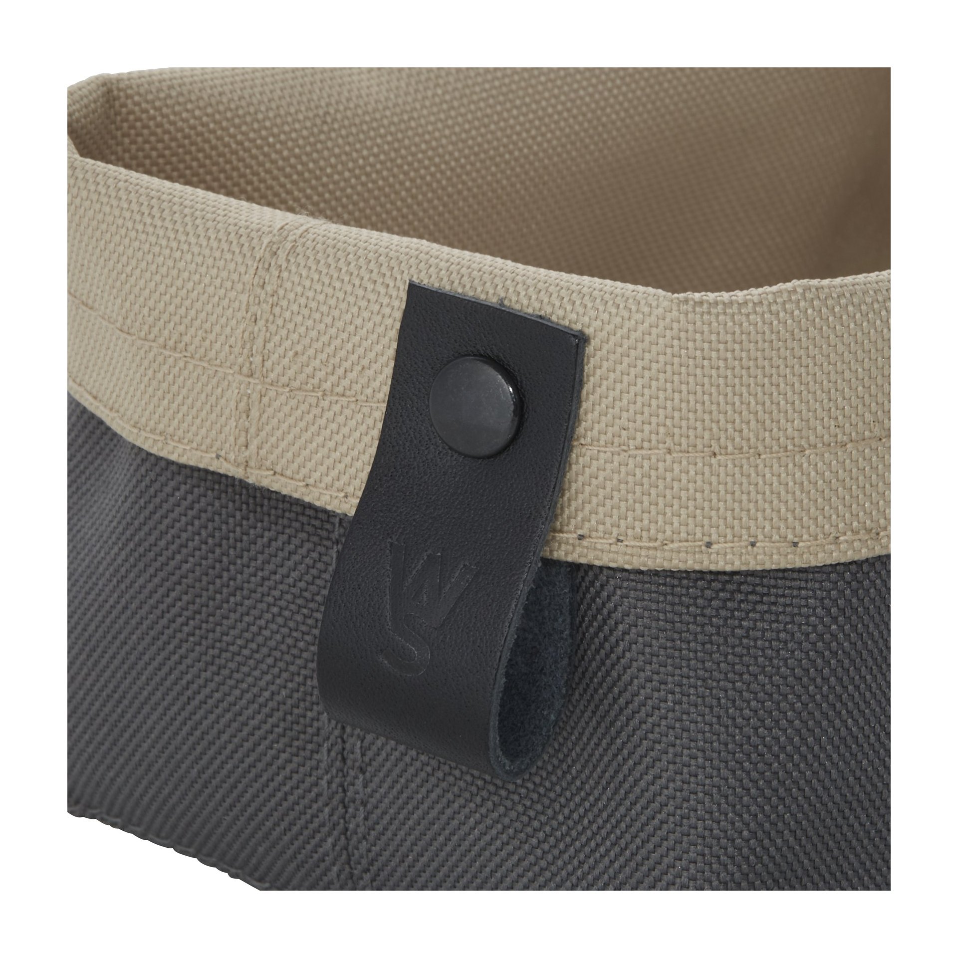 Brottasche FLIP TETRON, 15 x 11 x 8 cm, light grey/light khaki, Tetron