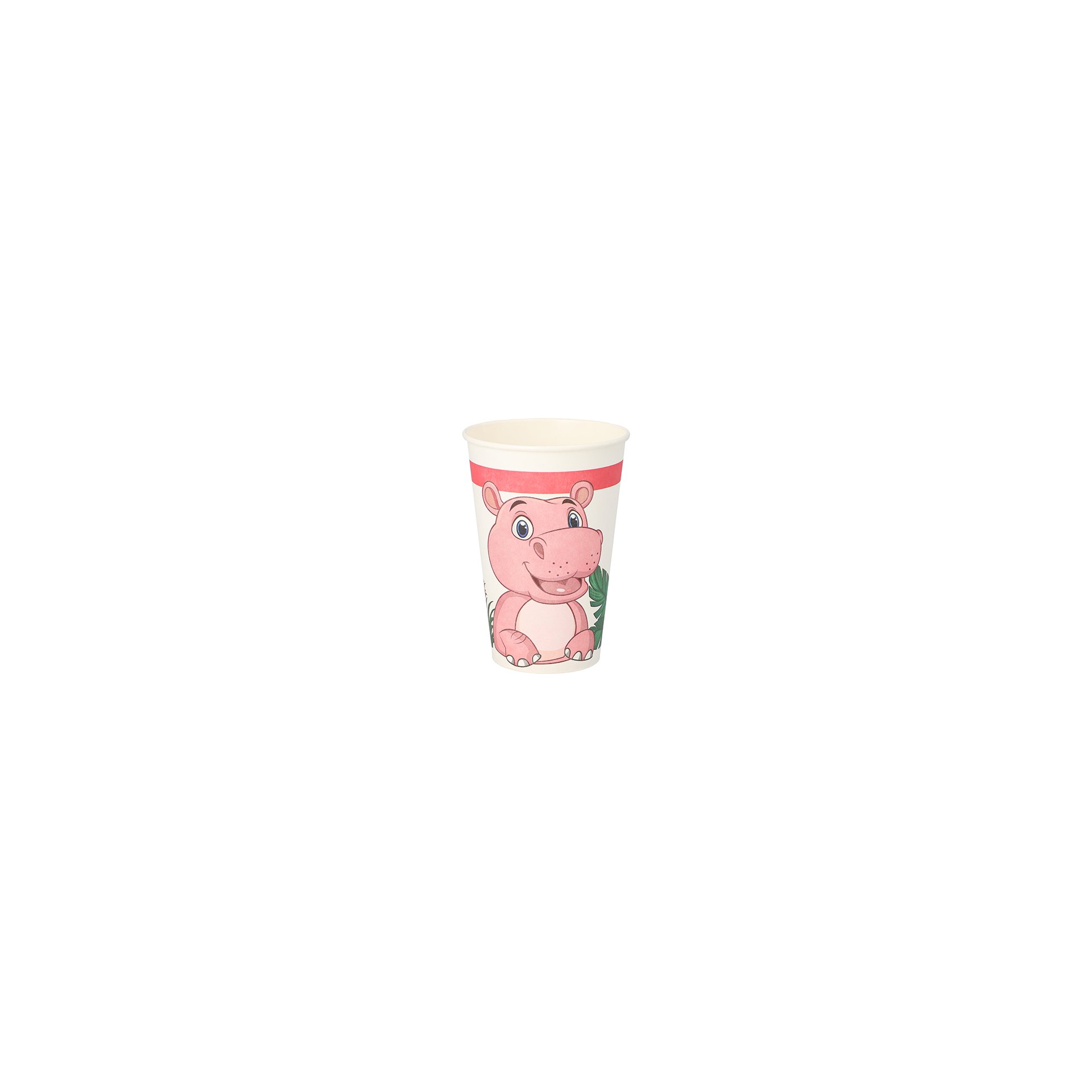 Trinkbecher, Pappe 0,2 l Ø 7 cm · 9,7 cm "Jungle"