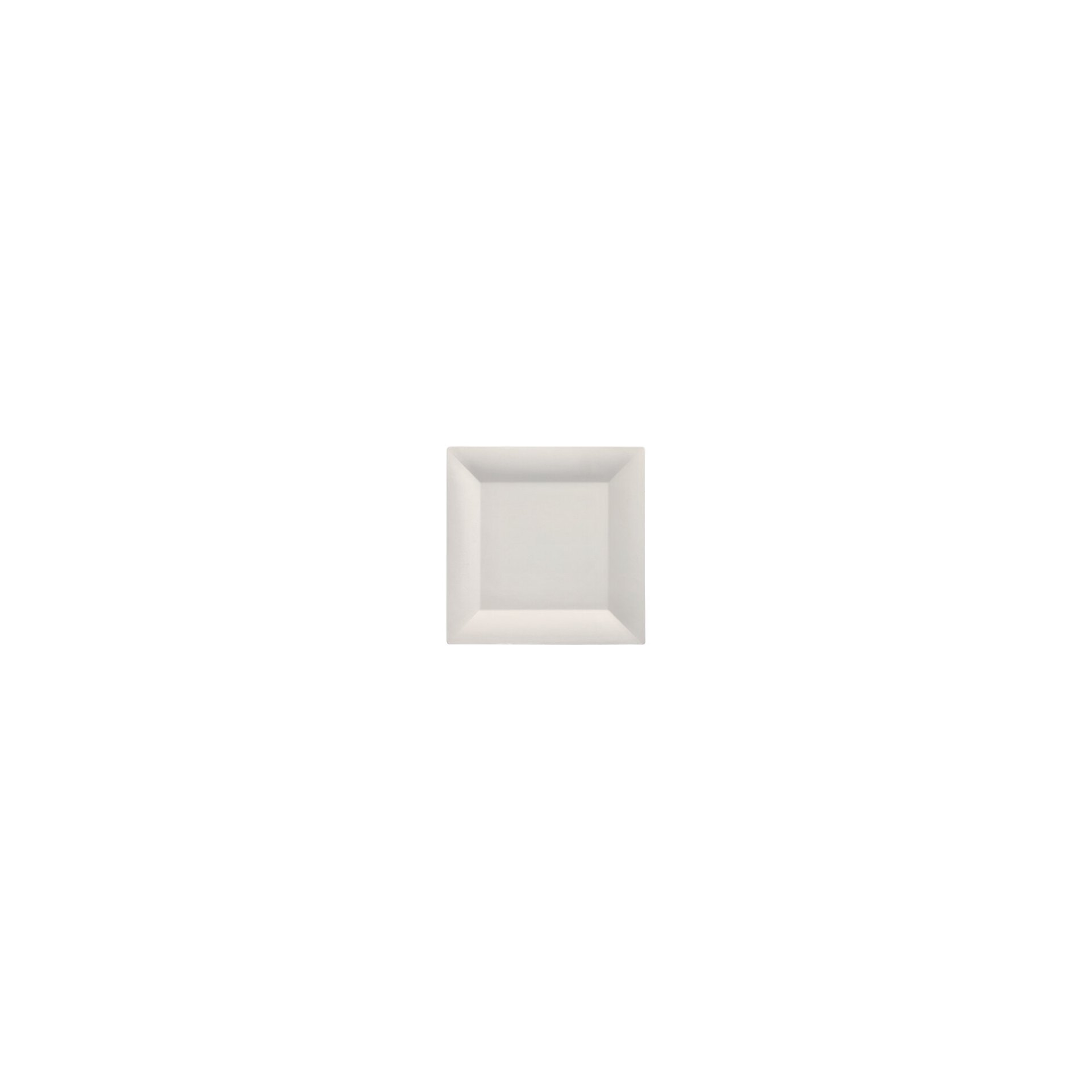 Fingerfood - Teller, Zuckerrohr "pure" eckig 1,5 cm x 20,3 cm x 20,3 cm weiss