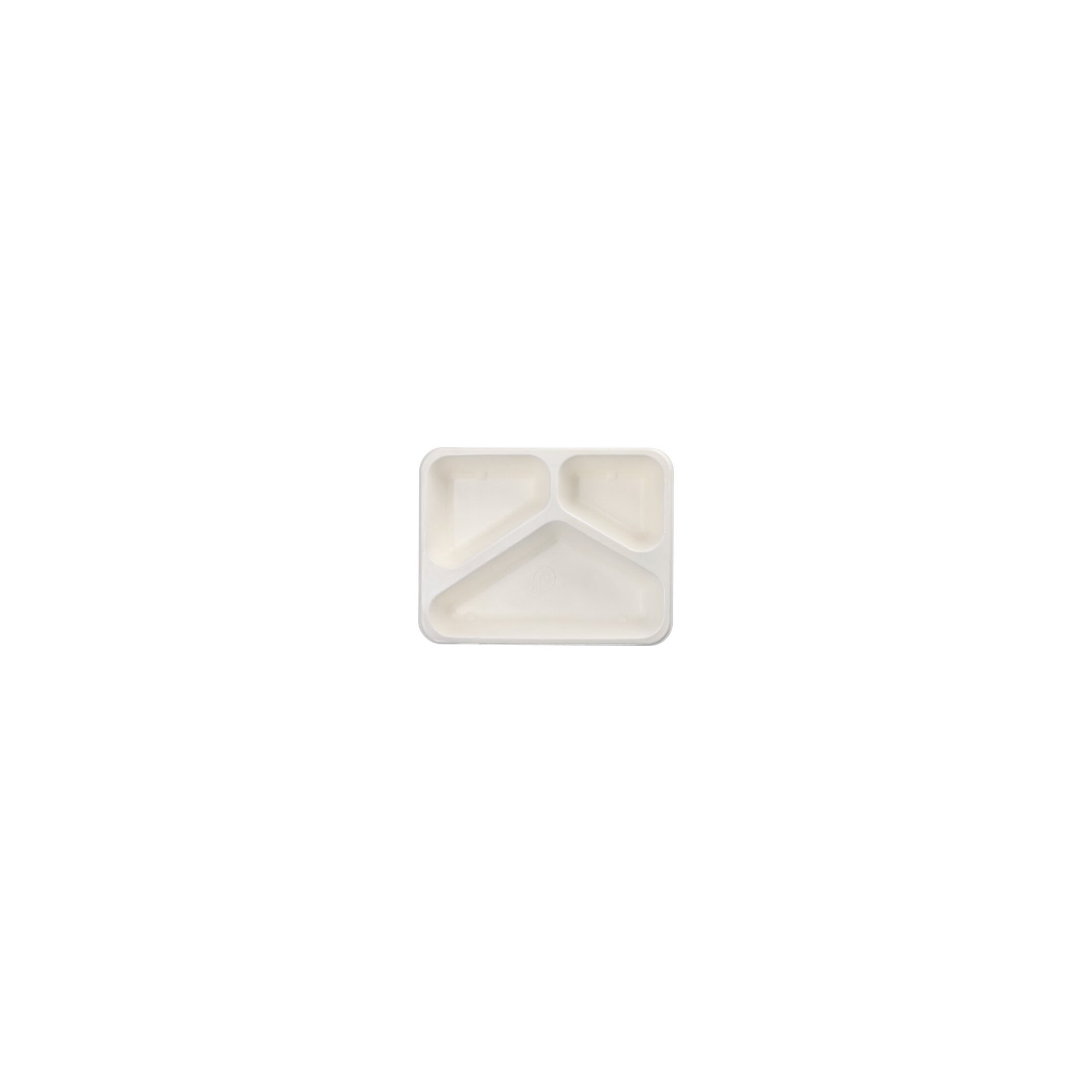 Siegelschalen Zuckerrohr, PLA beschichtet 3-geteilt 1000 ml 4,9 cm x 22,7 cm x 17,8 cm Siegelschalen Zuckerrohr, PLA beschichtet 3-geteilt 1000 ml 4,9 cm x 22,7 cm x 17,8 cm