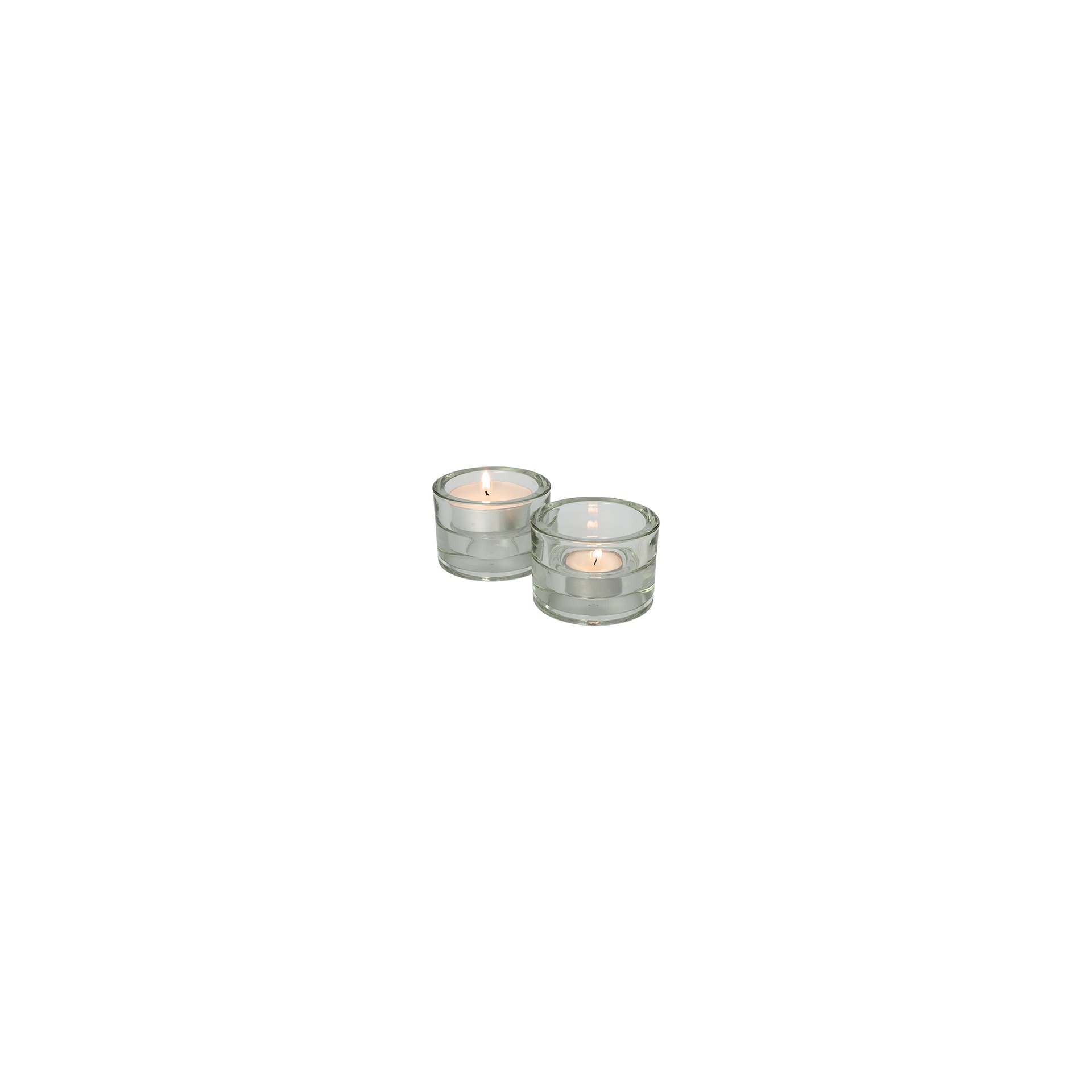 Kerzenhalter Glas Ø 8,2 cm · 5,7 cm klar "2in1" für Teelichte und Maxilichte Kerzenhalter Glas Ø 8,2 cm · 5,7 cm klar "2in1" für Teelichte und Maxilichte