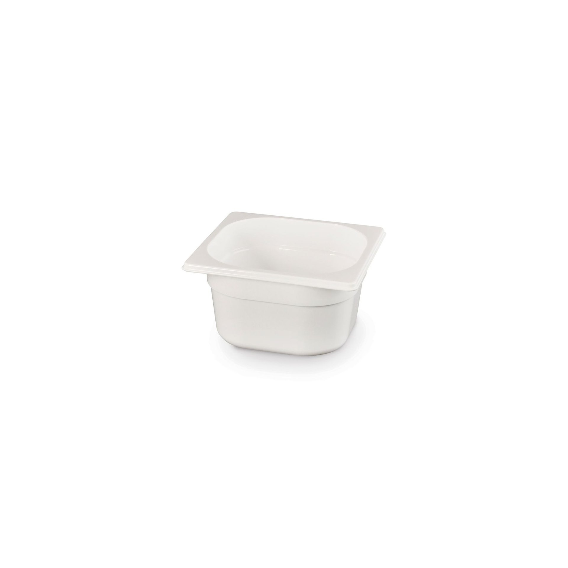 Gastronorm-Behälter 1/6, GN 1/6, 2,4L, Weiß, 176x162x(H)150mm
