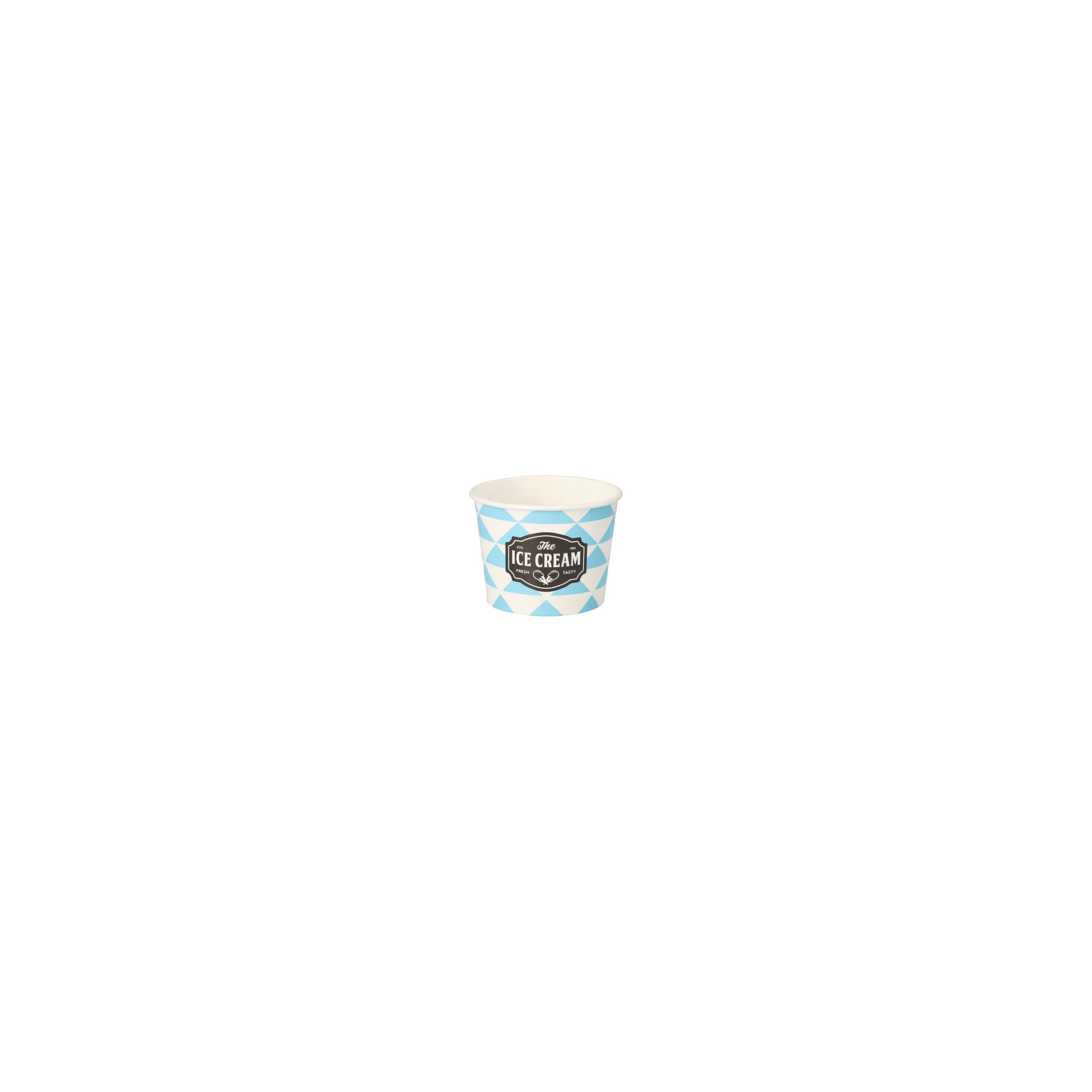Eisbecher, Pappe rund 100 ml Ø 7 cm · 5,3 cm "Früchte" Eisbecher, Pappe rund 100 ml Ø 7 cm · 5,3 cm "Früchte"