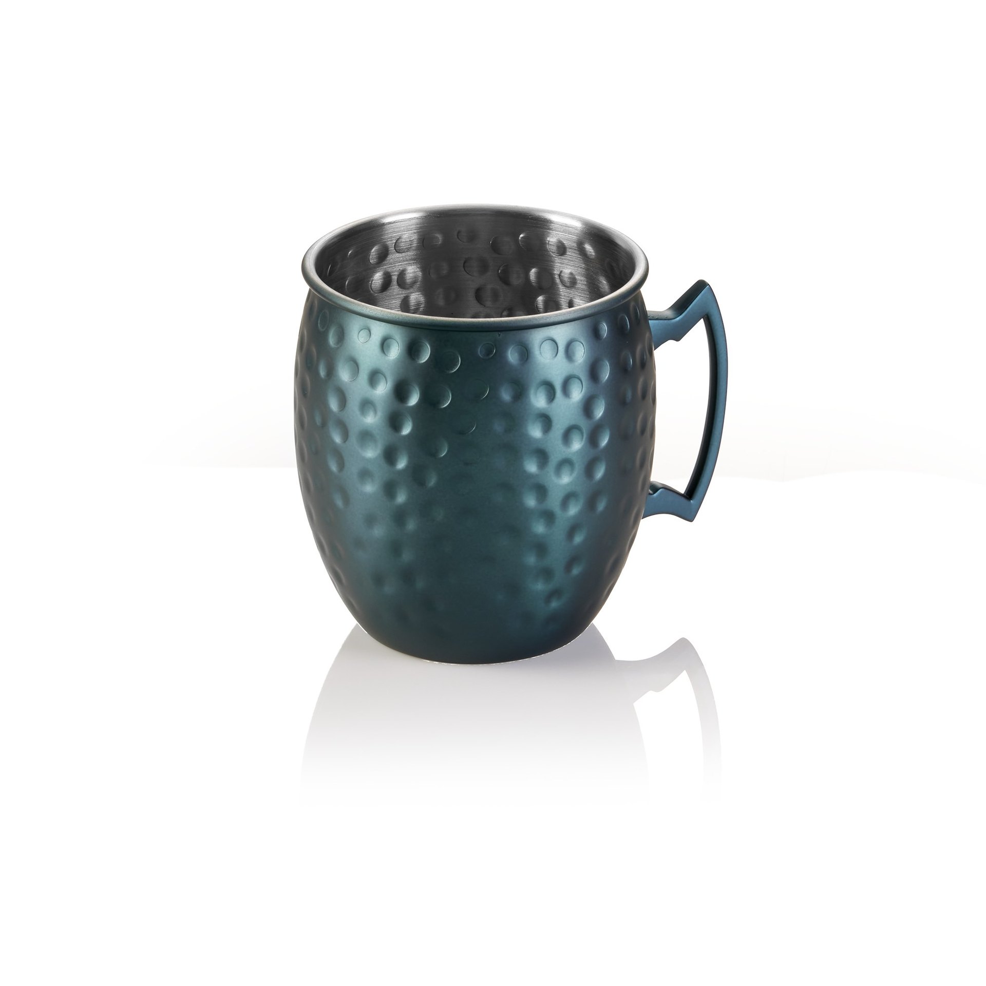 Moscow Mule NOCTURN, 0,5 ltr., Ø 9 cm, Höhe 10 cm, blau matt, gehämmert Moscow Mule NOCTURN, 0,5 ltr., Ø 9 cm, Höhe 10 cm, blau matt, gehämmert