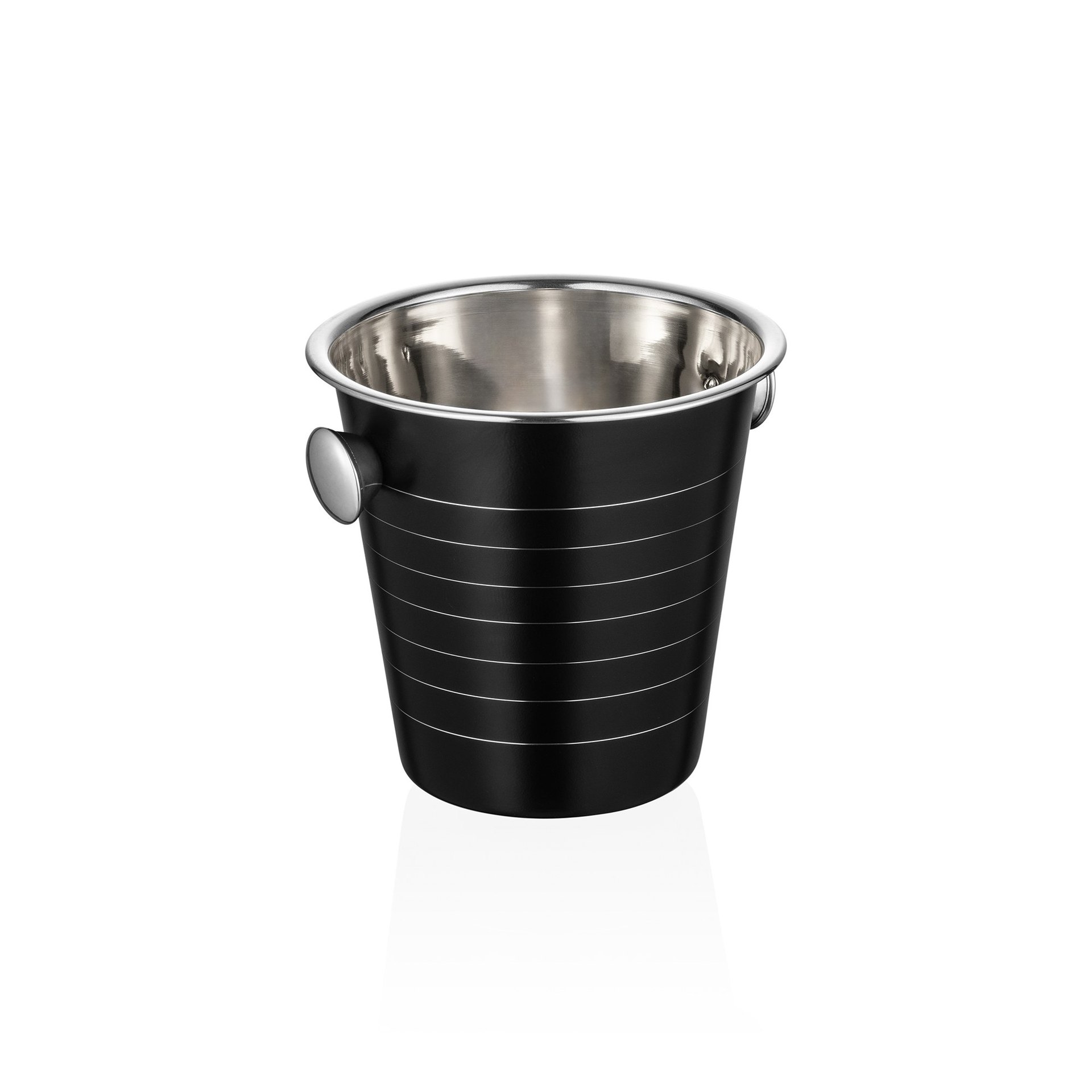 Flaschenkühler 4,5 L, Ø 21,5 cm, (H) 20 cm, Pulverbeschichtet, schwarz