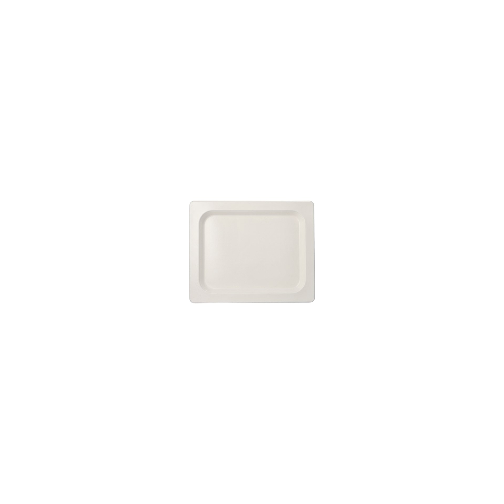 Servierplatten, Zuckerrohr GN 1/2 2 cm x 32,4 cm x 26,4 cm weiss