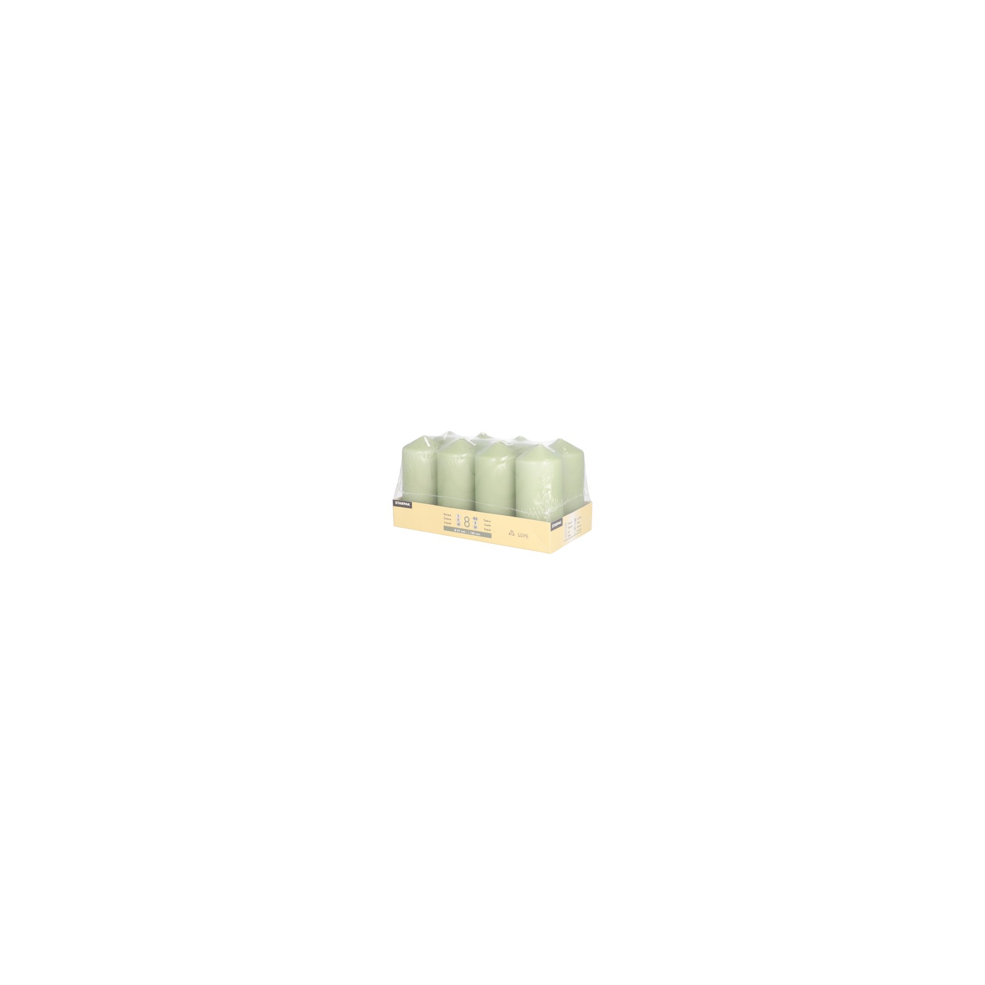 Stumpenkerzen Ø 47 mm · 100 mm jadegrün Stumpenkerzen Ø 47 mm · 100 mm jadegrün