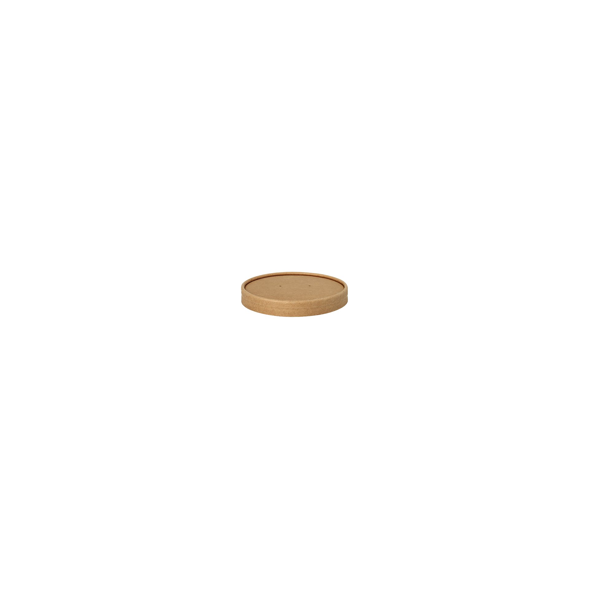 Deckel für Suppenbecher, Pappe rund Ø 11,5 cm · 1,6 cm braun Deckel für Suppenbecher, Pappe rund Ø 11,5 cm · 1,6 cm braun