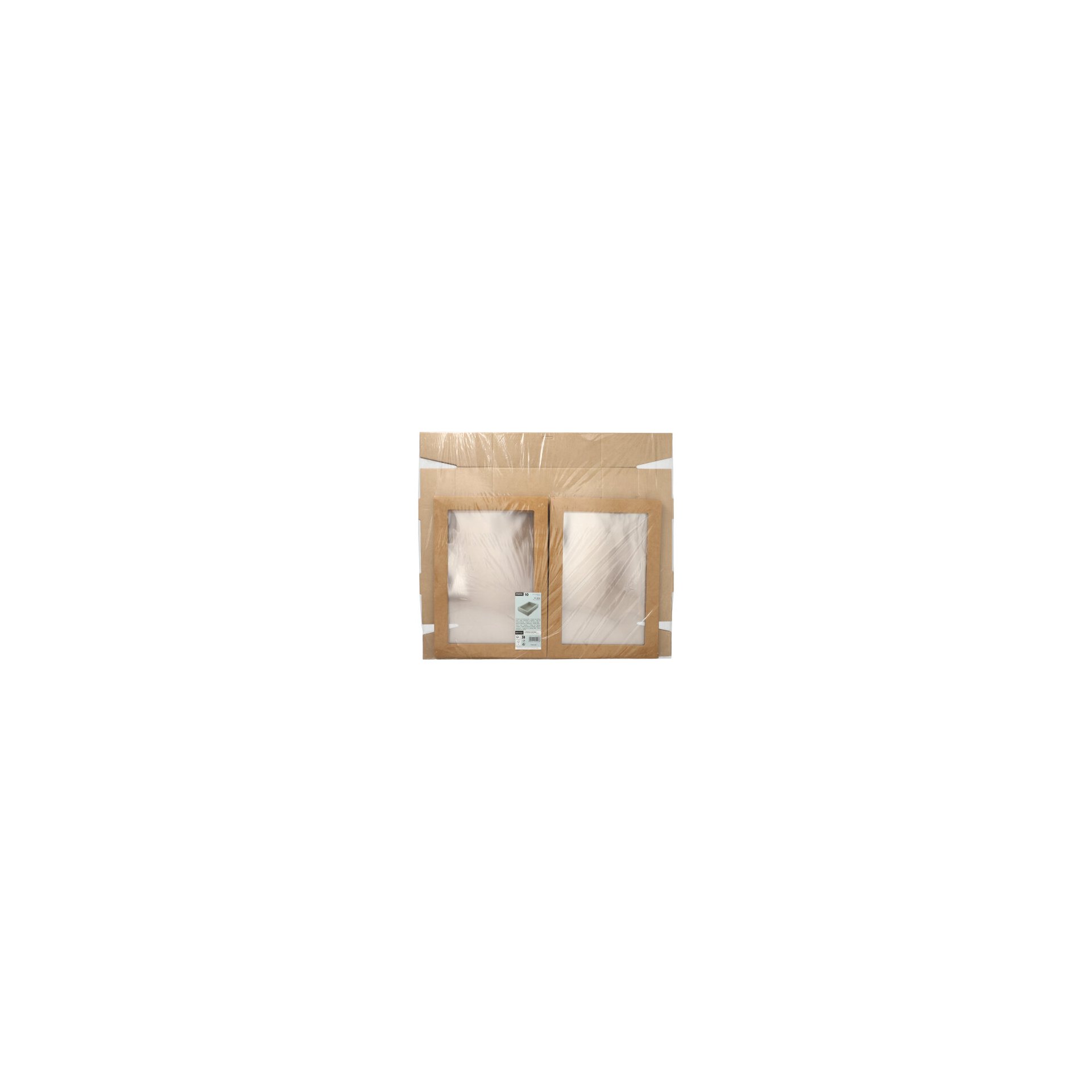 Transport- und Catering-Kartons, Pappe eckig 8 cm x 25,2 cm x 35,9 cm braun