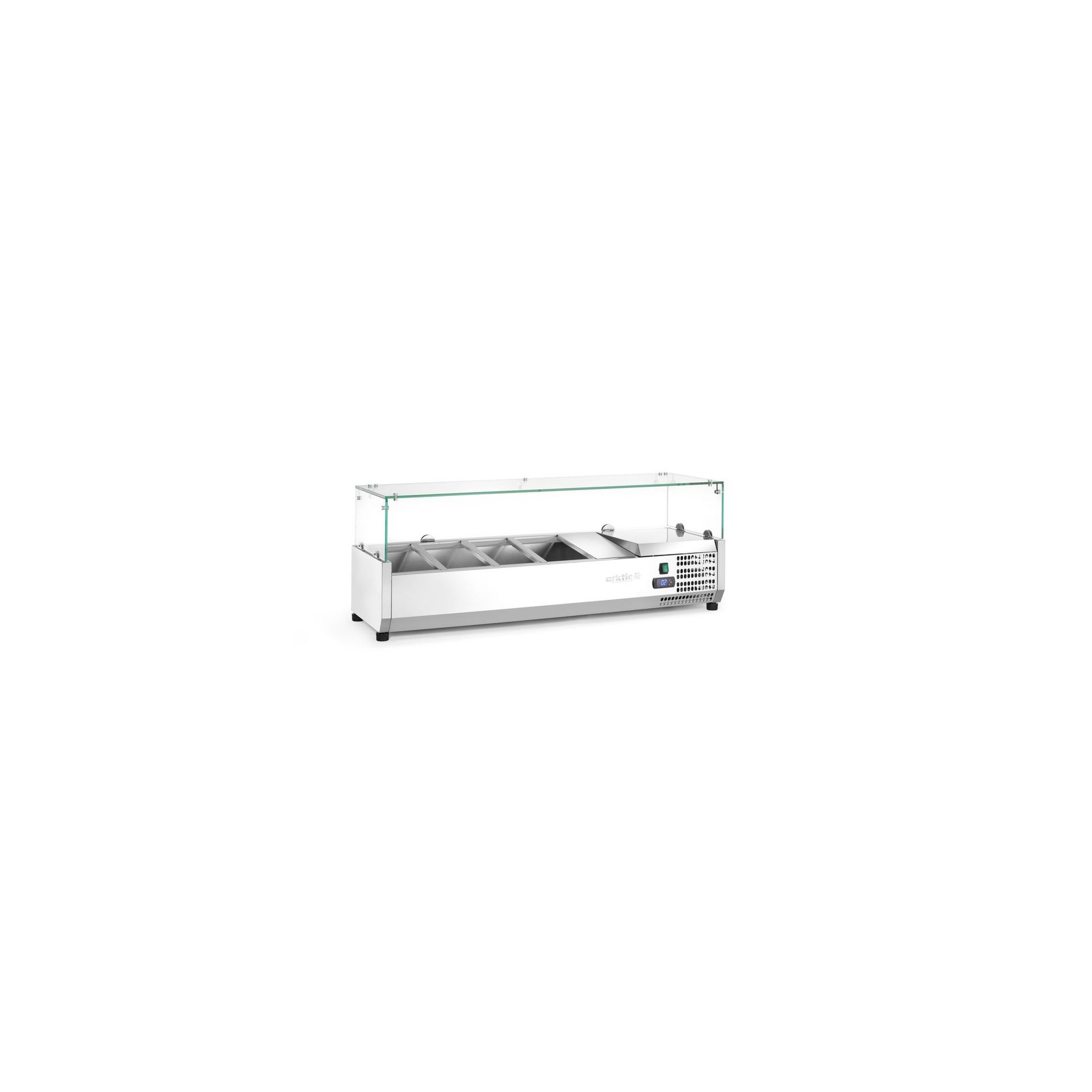 Aufsatz-Kühlvitrine Arktic, 4x GN 1/3 1208x400x456mm