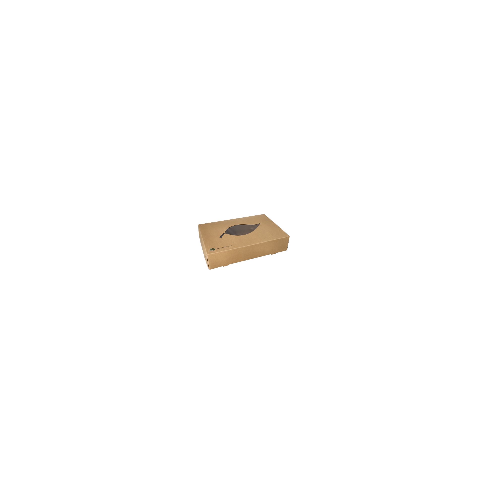 Transport- und Catering-Kartons, Pappe "pure" 8 cm x 35,7 cm x 24,7 cm braun "100% Fair"