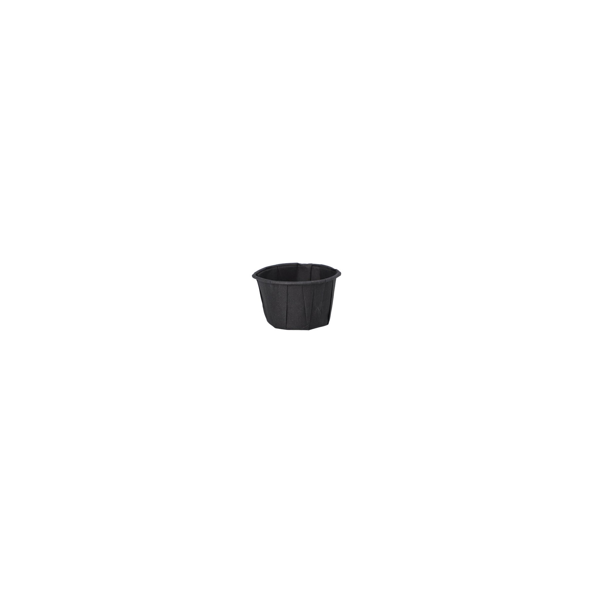 Dressingbecher, Papier 50 ml Ø 5,8 cm · 3,5 cm schwarz Dressingbecher, Papier 50 ml Ø 5,8 cm · 3,5 cm schwarz