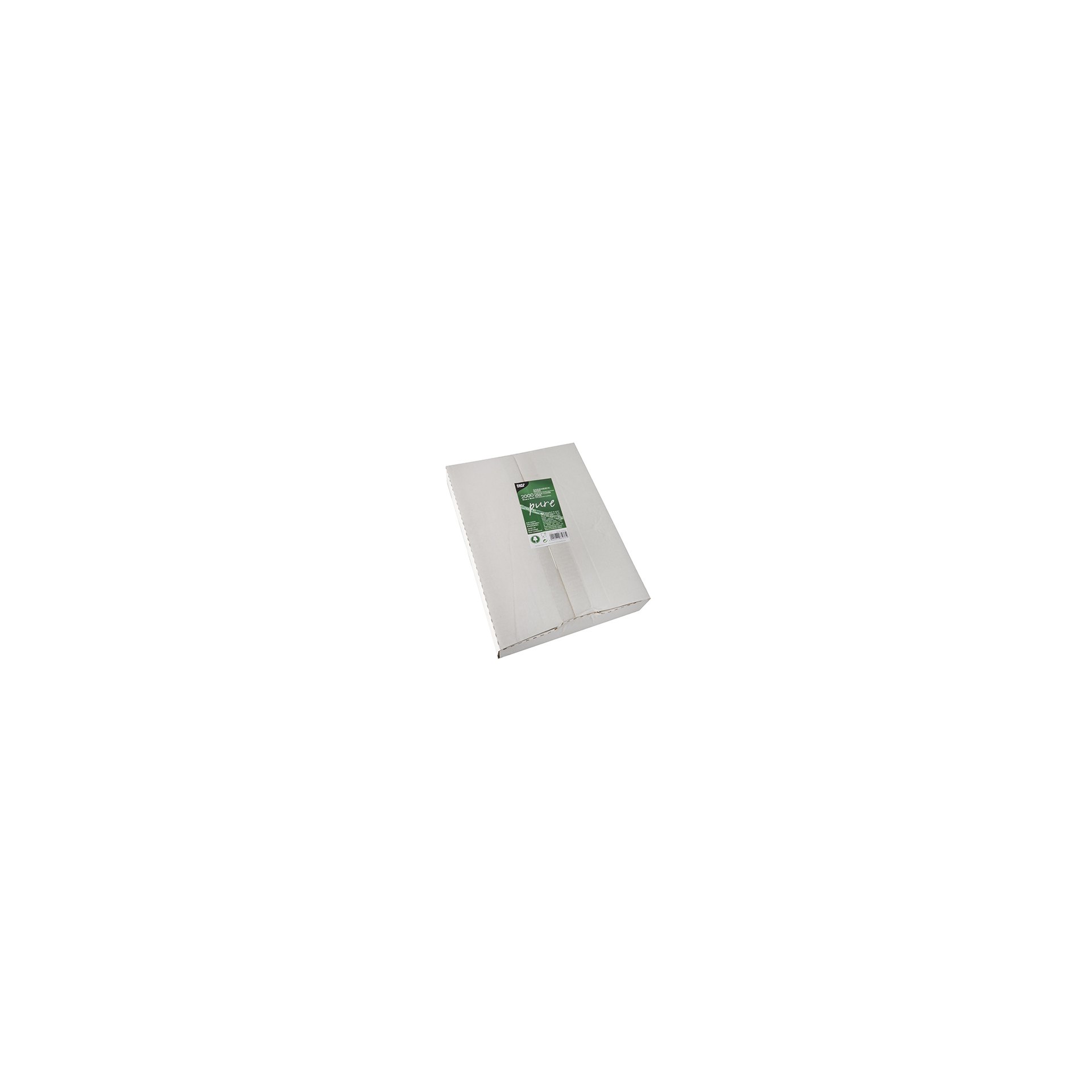 Blatt Sahneabdeckpapier 22 cm x 16 cm weiss mit Palmwachsbeschichtung
