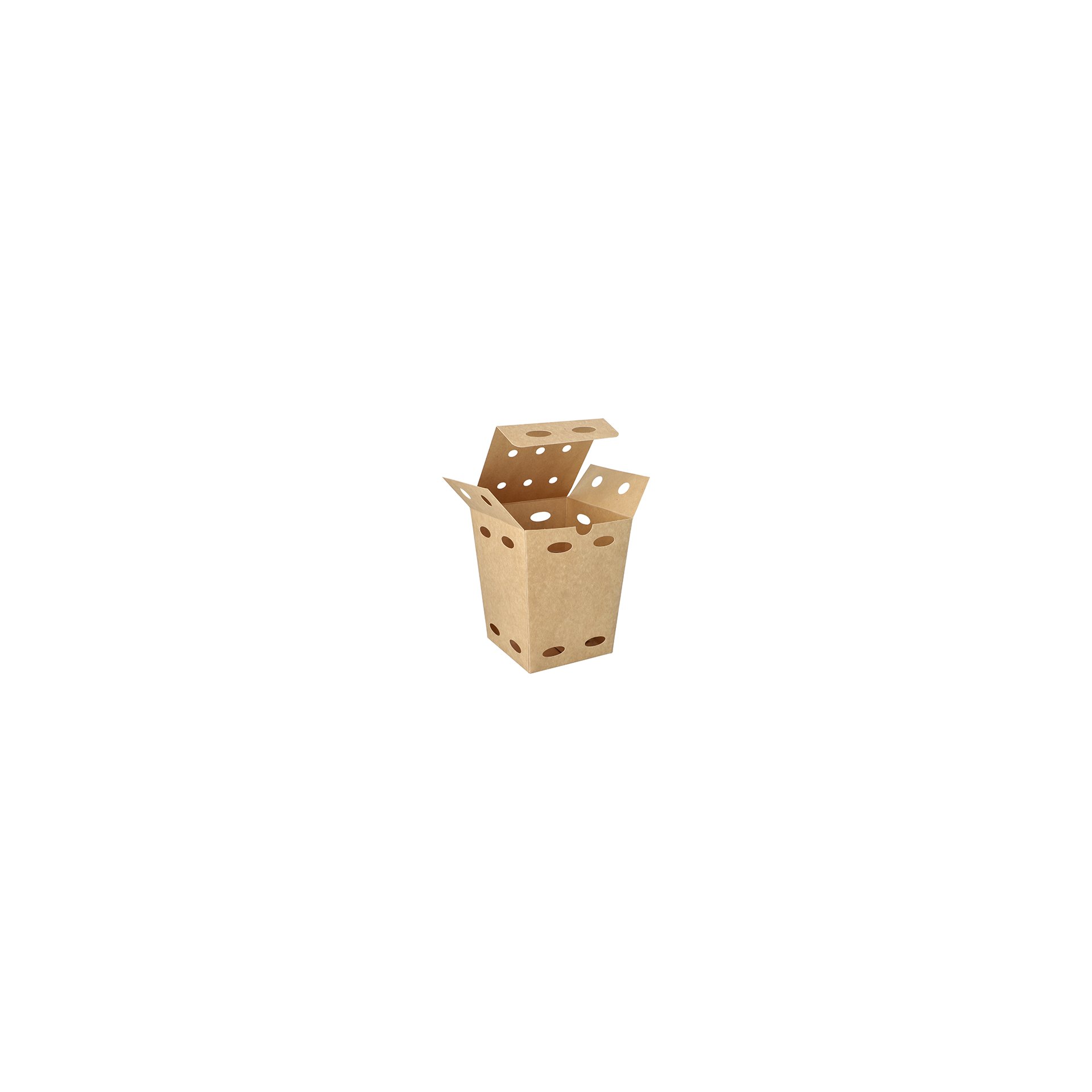 Pommes-Frites-Boxen, Pappe "NOTPLA" 15 cm x 10,5 cm x 10,5 cm braun Pommes-Frites-Boxen, Pappe "NOTPLA" 15 cm x 10,5 cm x 10,5 cm braun