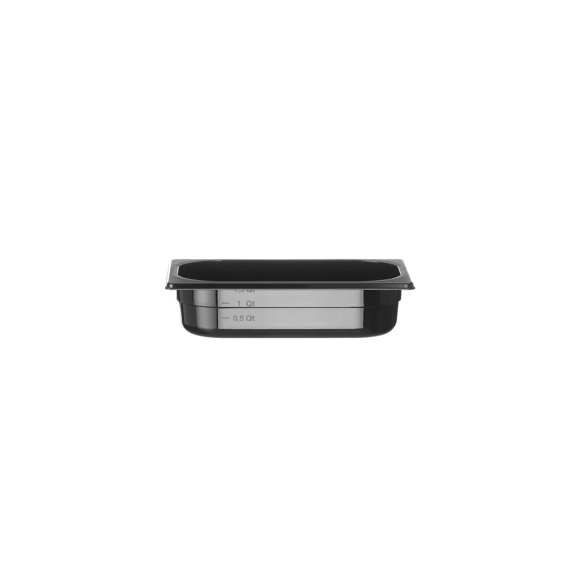 Gastronorm-Behälter 1/4, Profi Line, GN 1/4, 1,8L, Schwarz, 265x162x(H)65mm