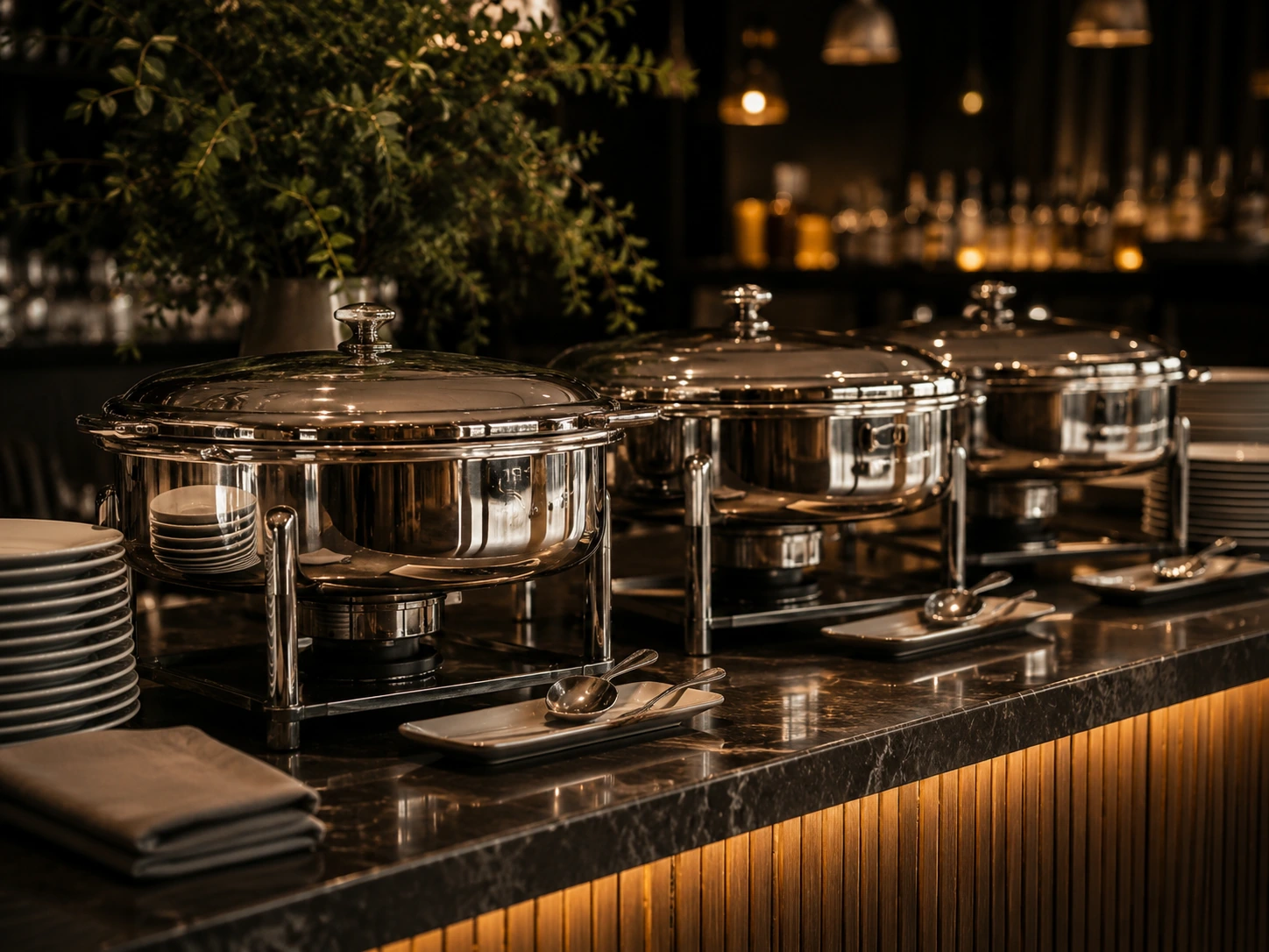 Chafing Dishes für Buffet Catering und Gastronomie