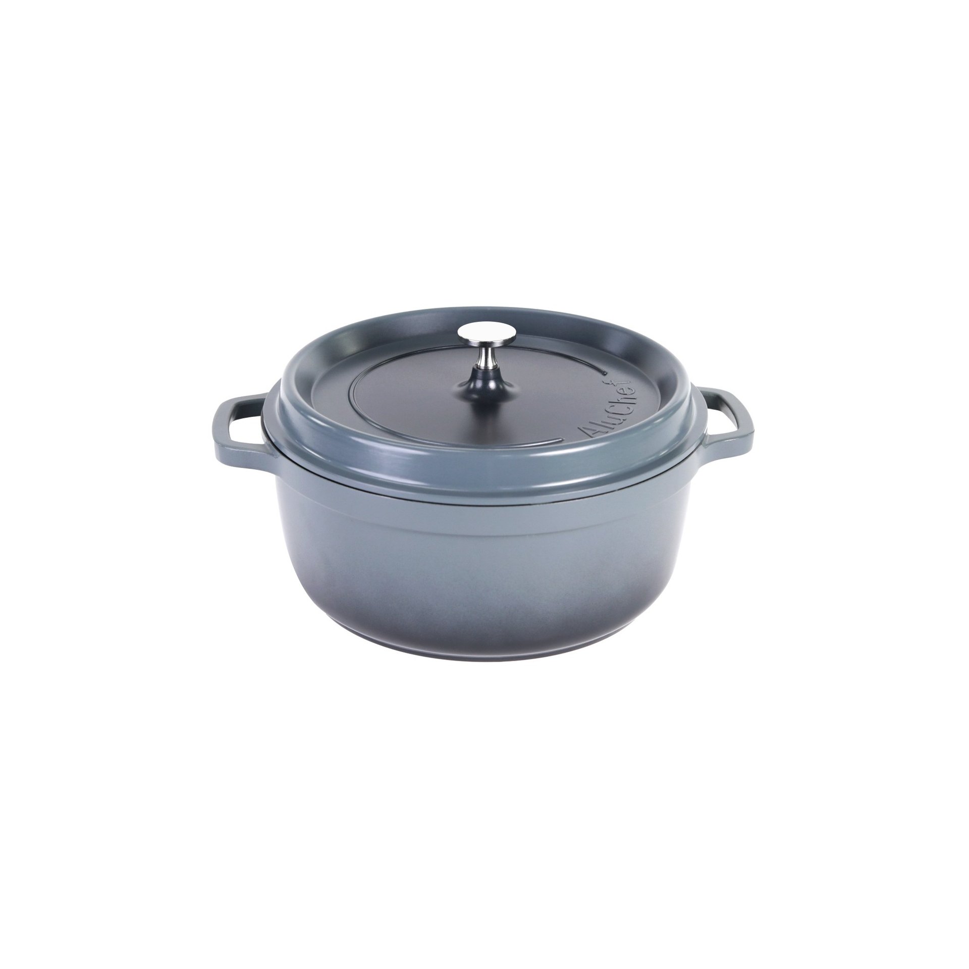 AluChef® Cocotte, rund 28 cm / grau