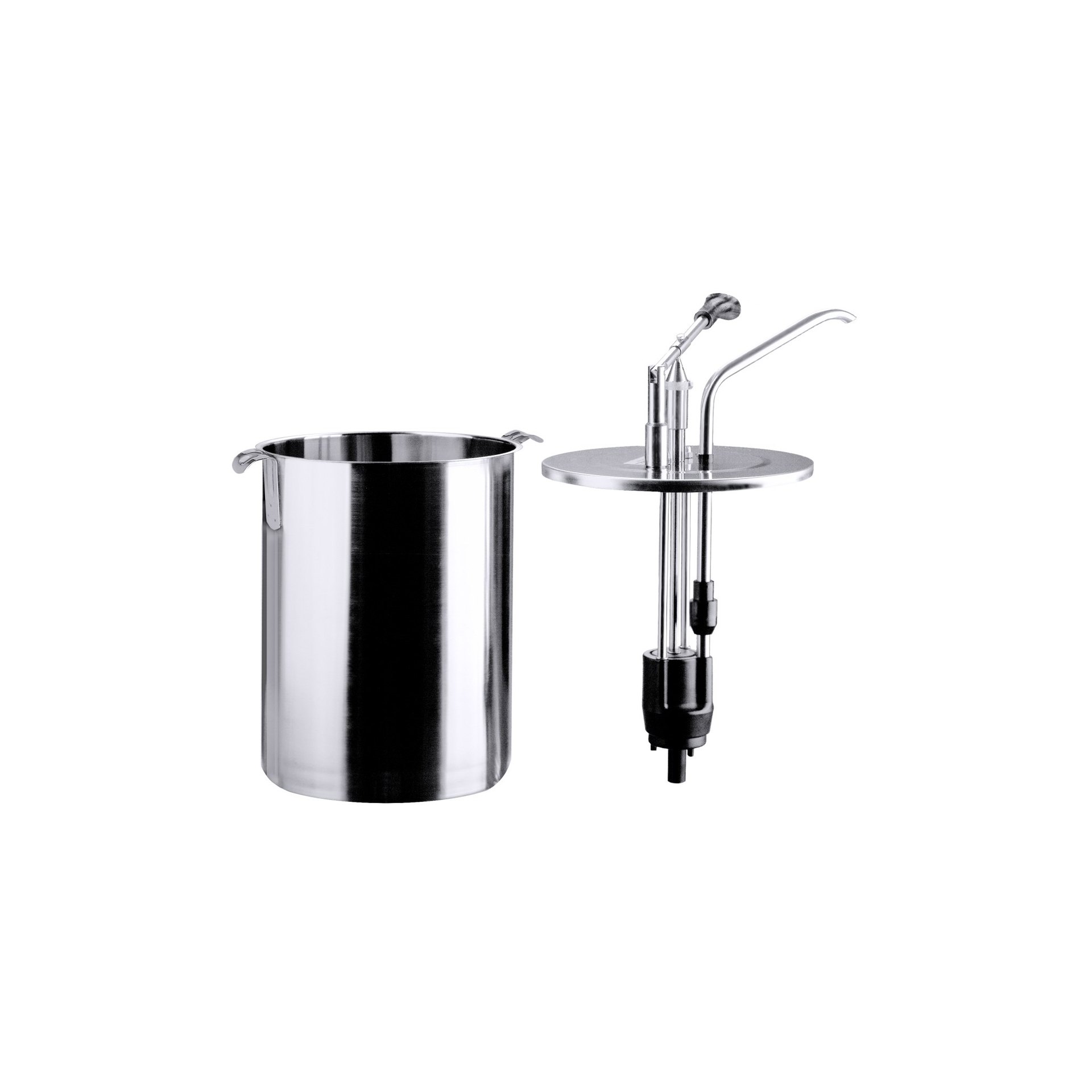 Runder Dispenser/Dosierspender mit Griffen Runder Dispenser/Dosierspender ohne Griffe