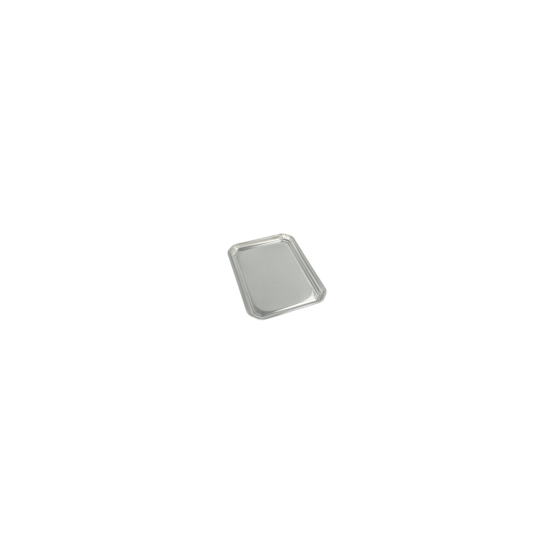Servierplatten, Alu eckig 35 cm x 26 cm