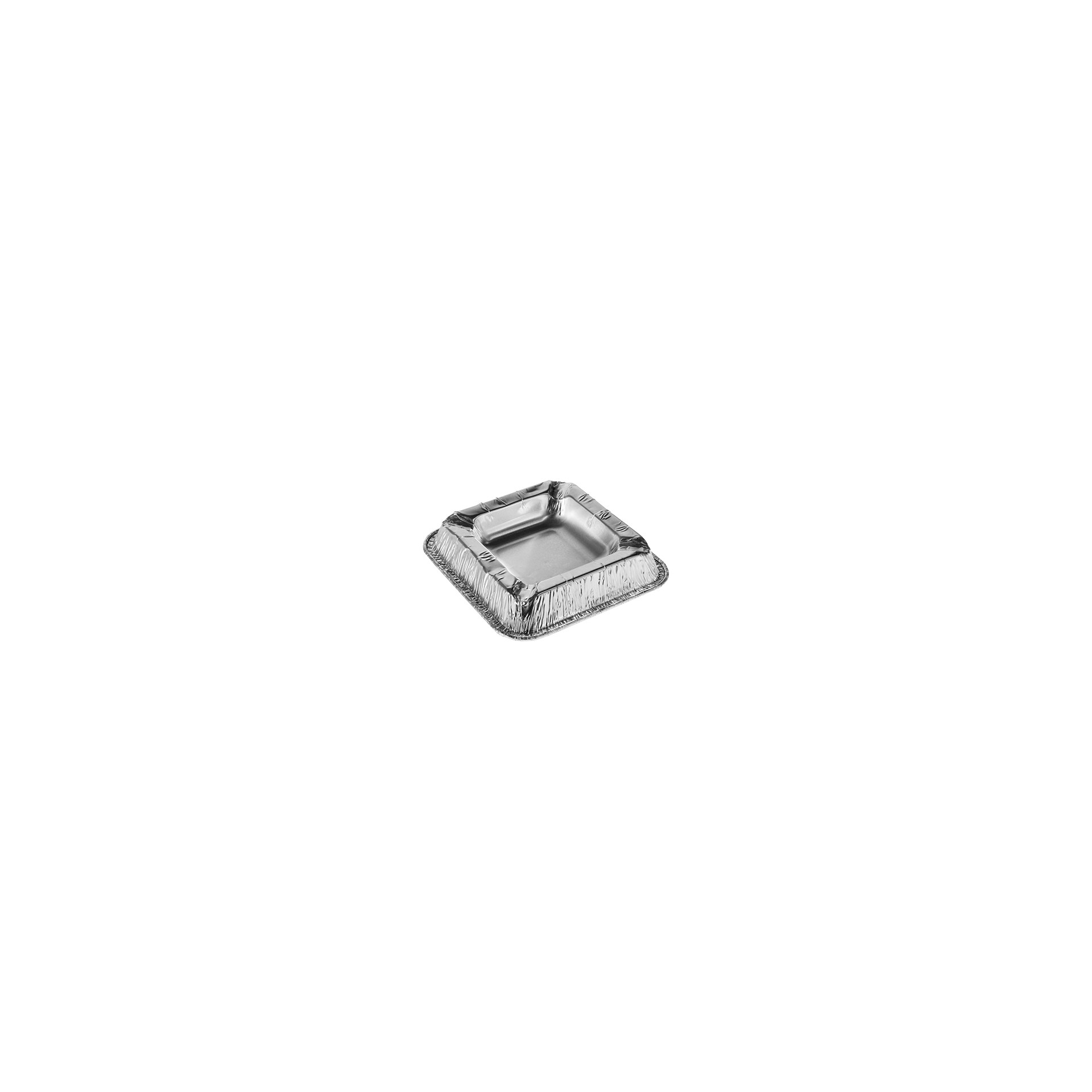 Aschenbecher, Alu eckig 2,2 cm x 12,5 cm x 12,5 cm