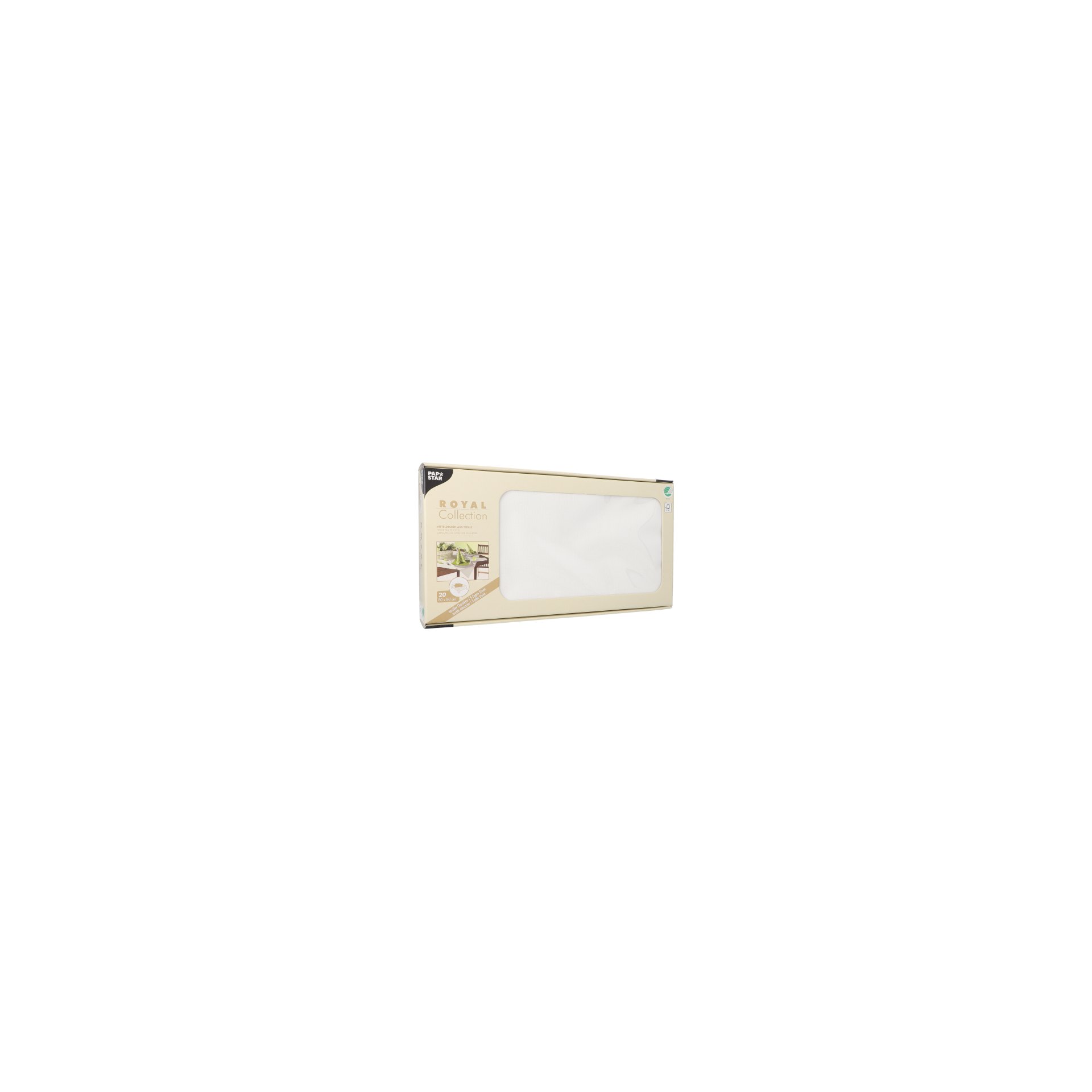 Mitteldecken, Tissue "ROYAL Collection" 80 cm x 80 cm weiss Mitteldecken, Tissue "ROYAL Collection" 80 cm x 80 cm weiss
