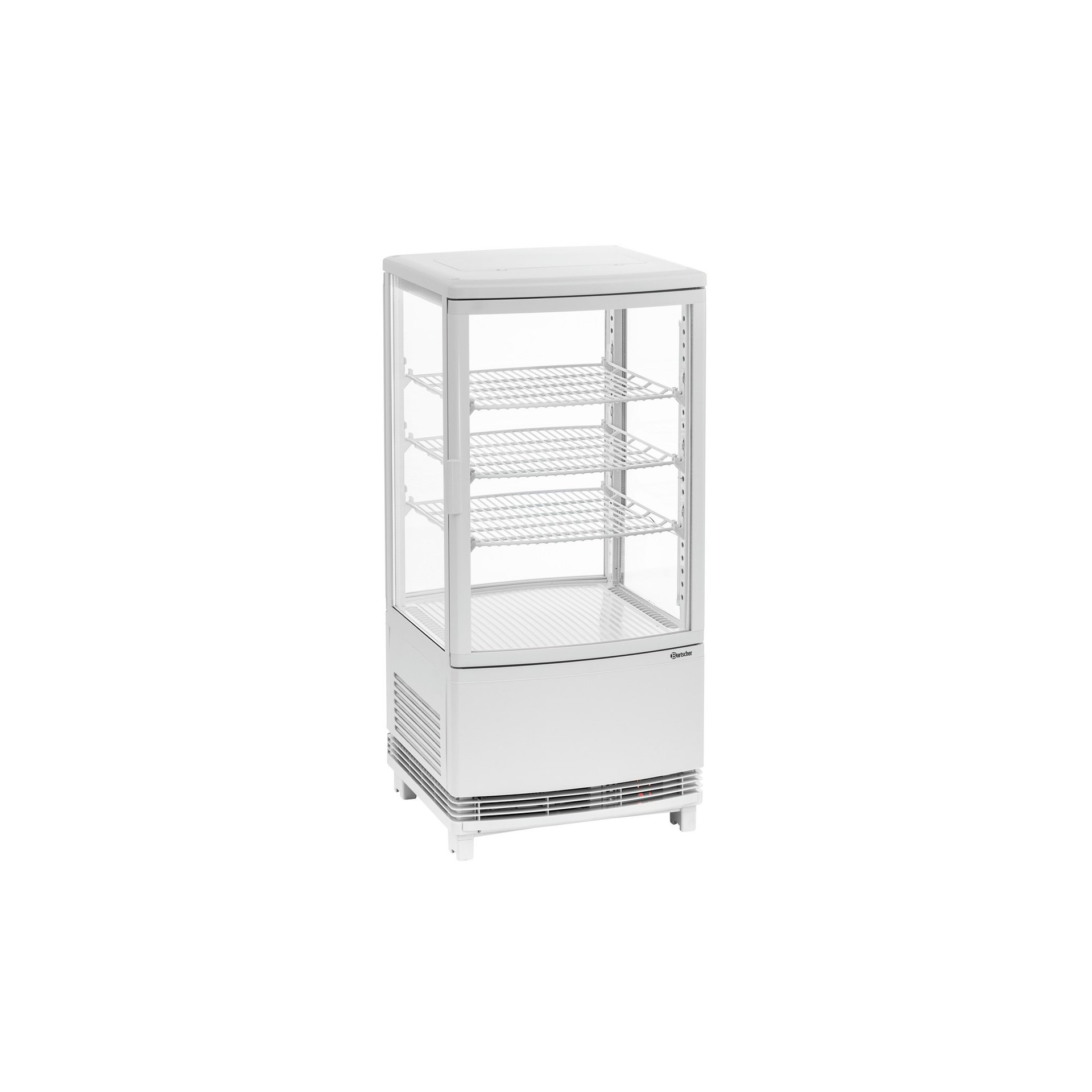 Mini-Kühlvitrine 75L2T weiß