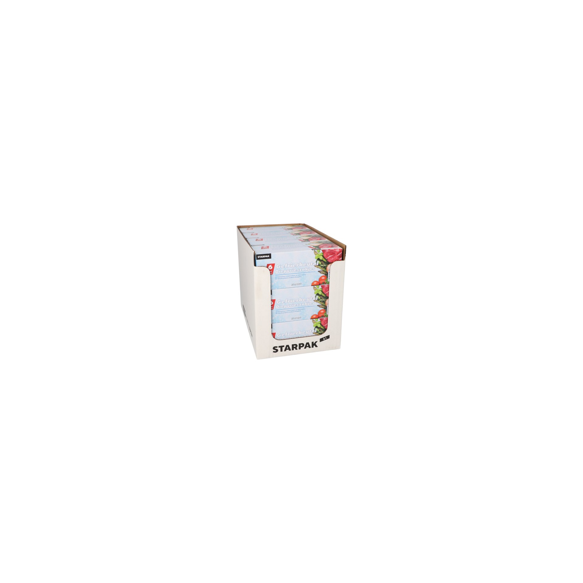 Gefrierbeutel, LLDPE 6 l 46 cm x 30 cm transparent in Faltschachtel Gefrierbeutel, LLDPE 6 l 46 cm x 30 cm transparent in Faltschachtel