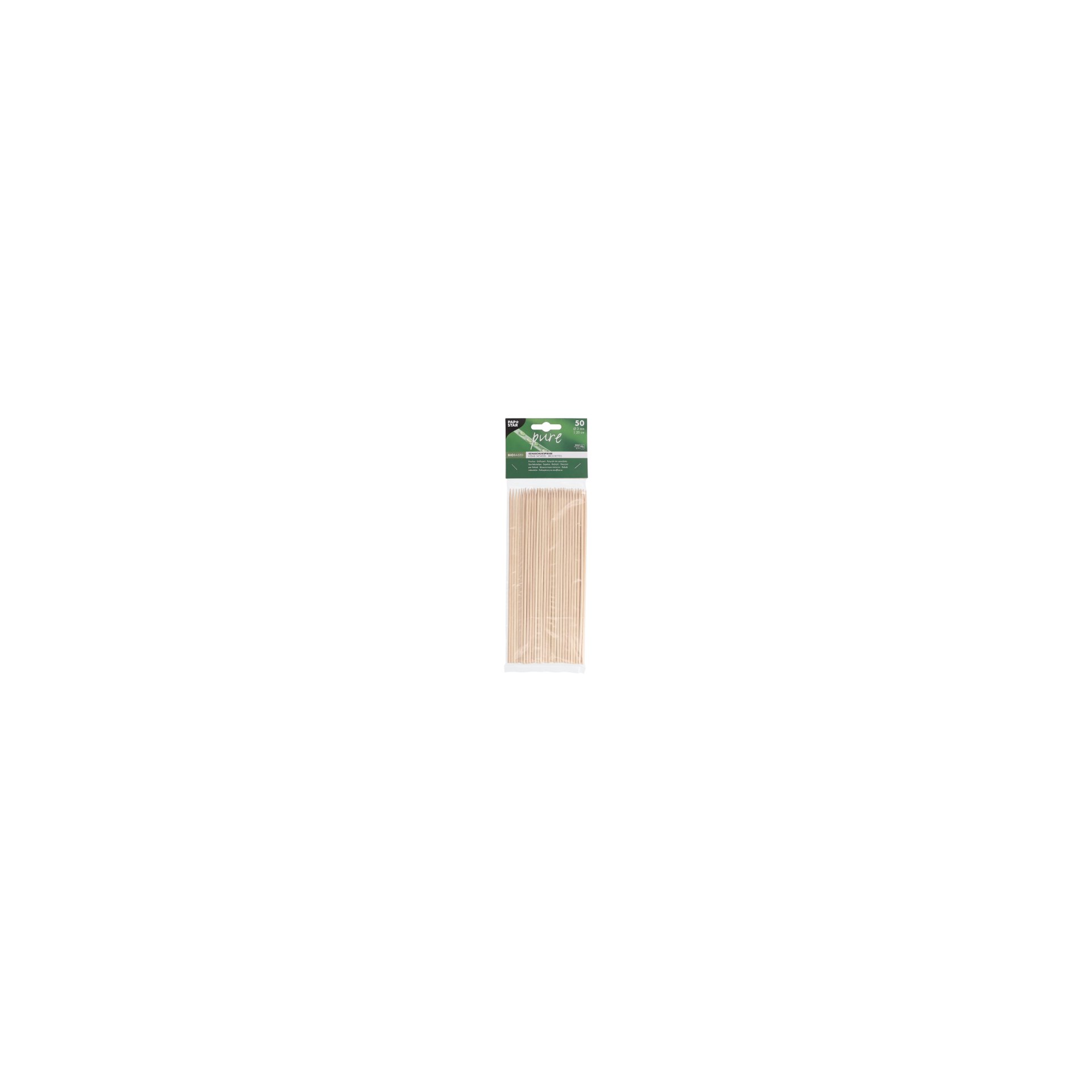Schaschlikspieße, Holz "pure" Ø 3 mm · 20 cm Schaschlikspieße, Holz "pure" Ø 3 mm · 20 cm