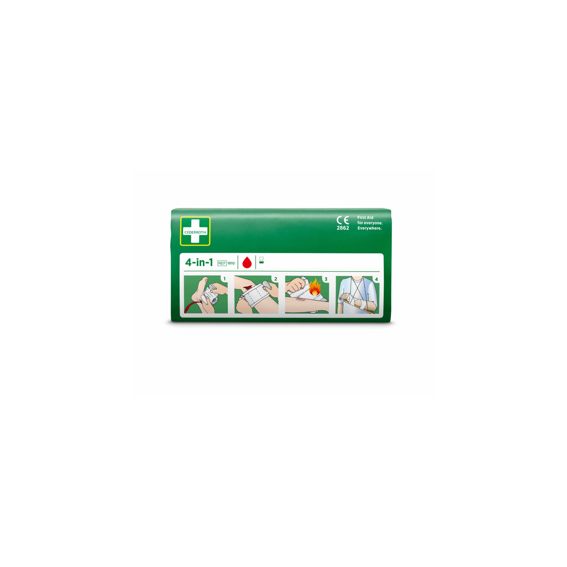 "Cederroth" 4 in 1 Blutstiller Wundverband Set, 3-teilig