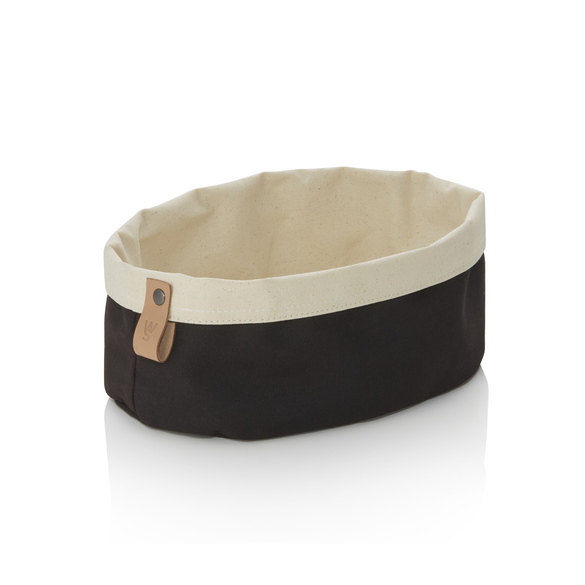 Brottasche FLIP COTTON, 25 x 18 x 12 cm, schwarz/cream, Canvas Brottasche FLIP COTTON, 25 x 18 x 12 cm, schwarz/cream, Canvas