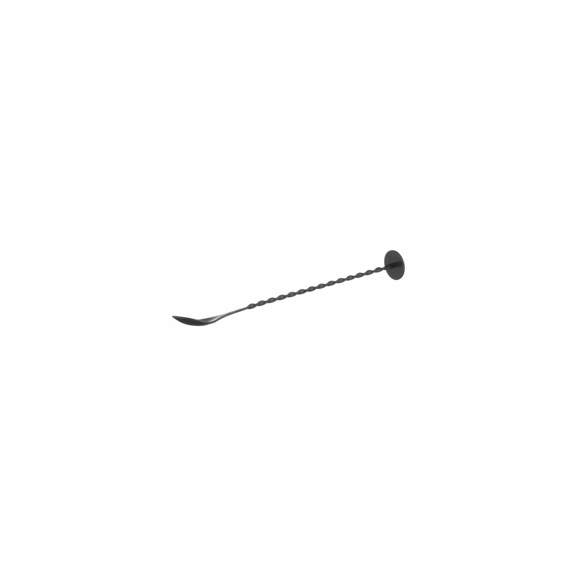 Barlöffel mit Stößel, BarUp, Schwarz, 280x35mm Barlöffel mit Stößel, BarUp, Schwarz, 280x35mm