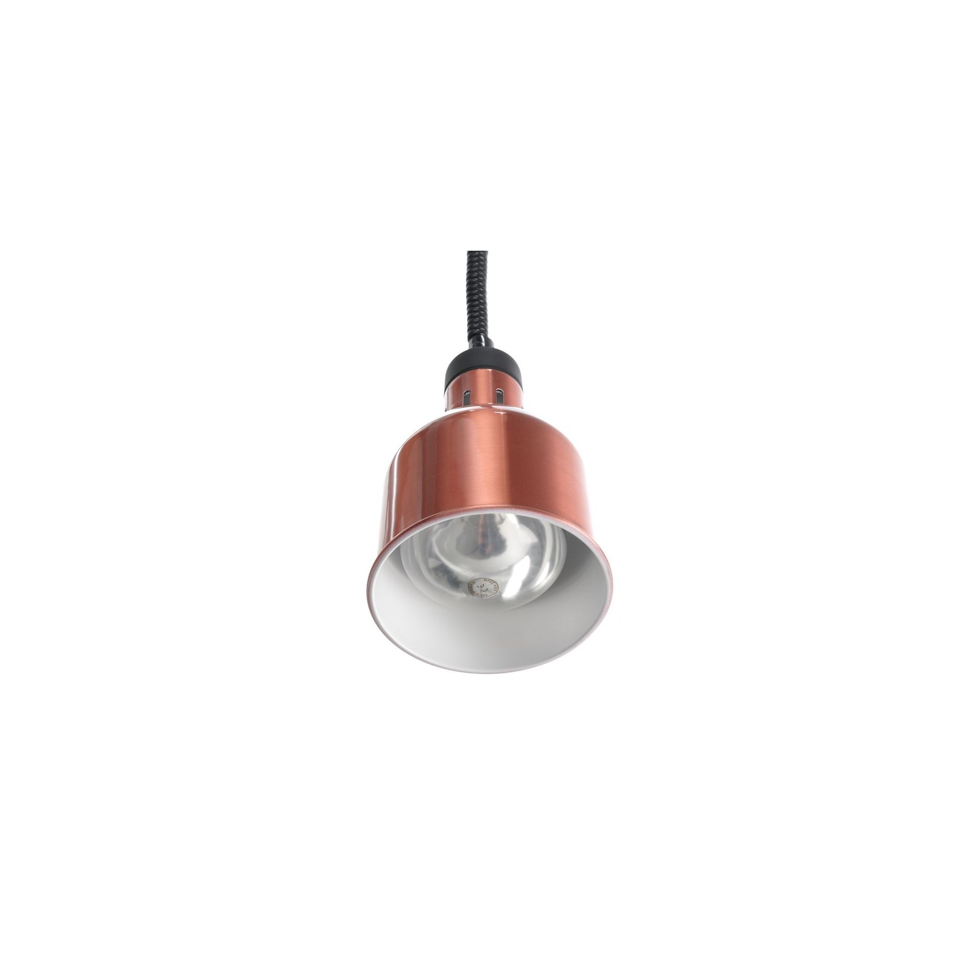 Höhenverstellbare Wärmelampe, zylinderförmig, Kupfer, 230V/250W, ⌀175x(H)250mm