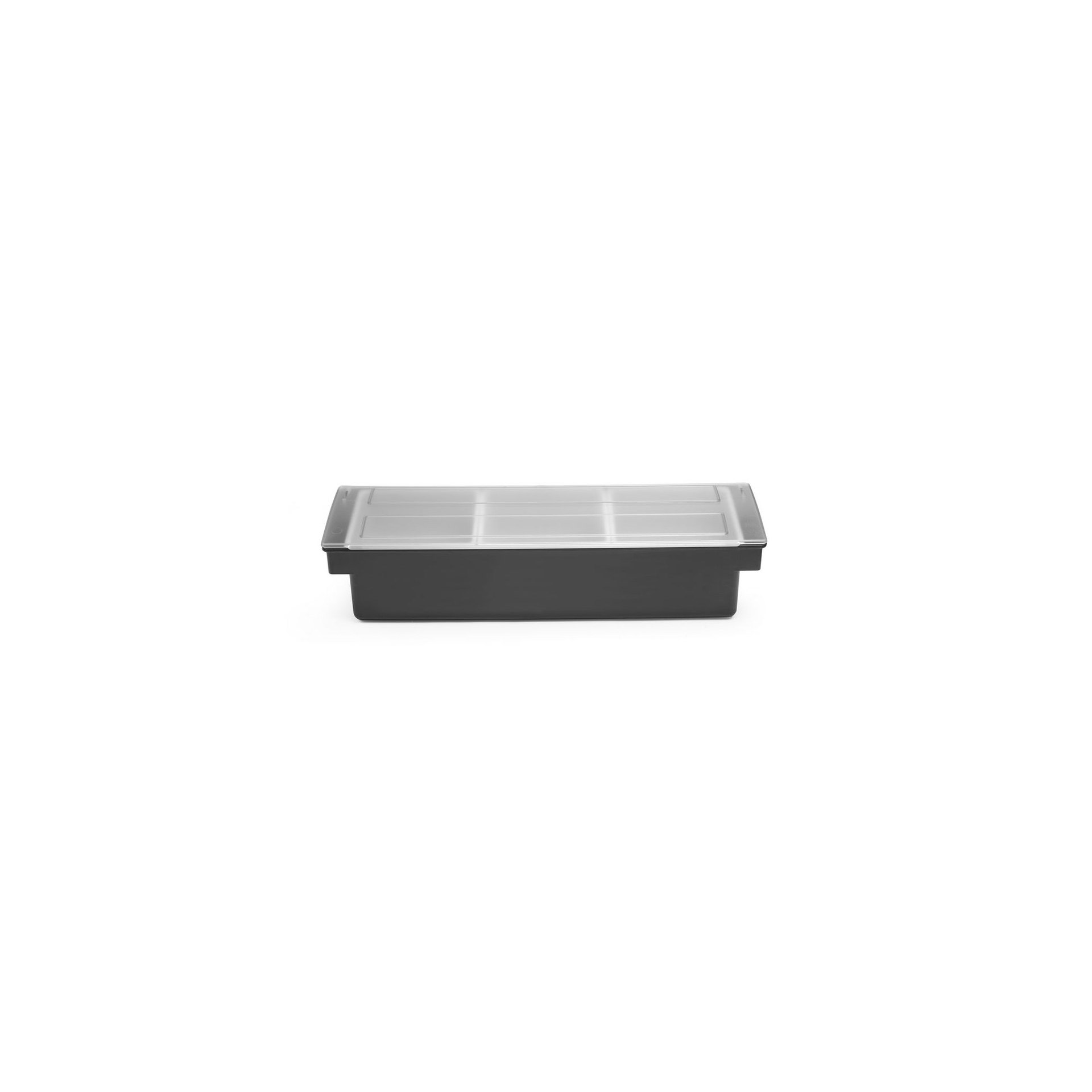 Zutatenbehälter – 3 Fächer, BarUp, Schwarz, 480x150x(H)100mm