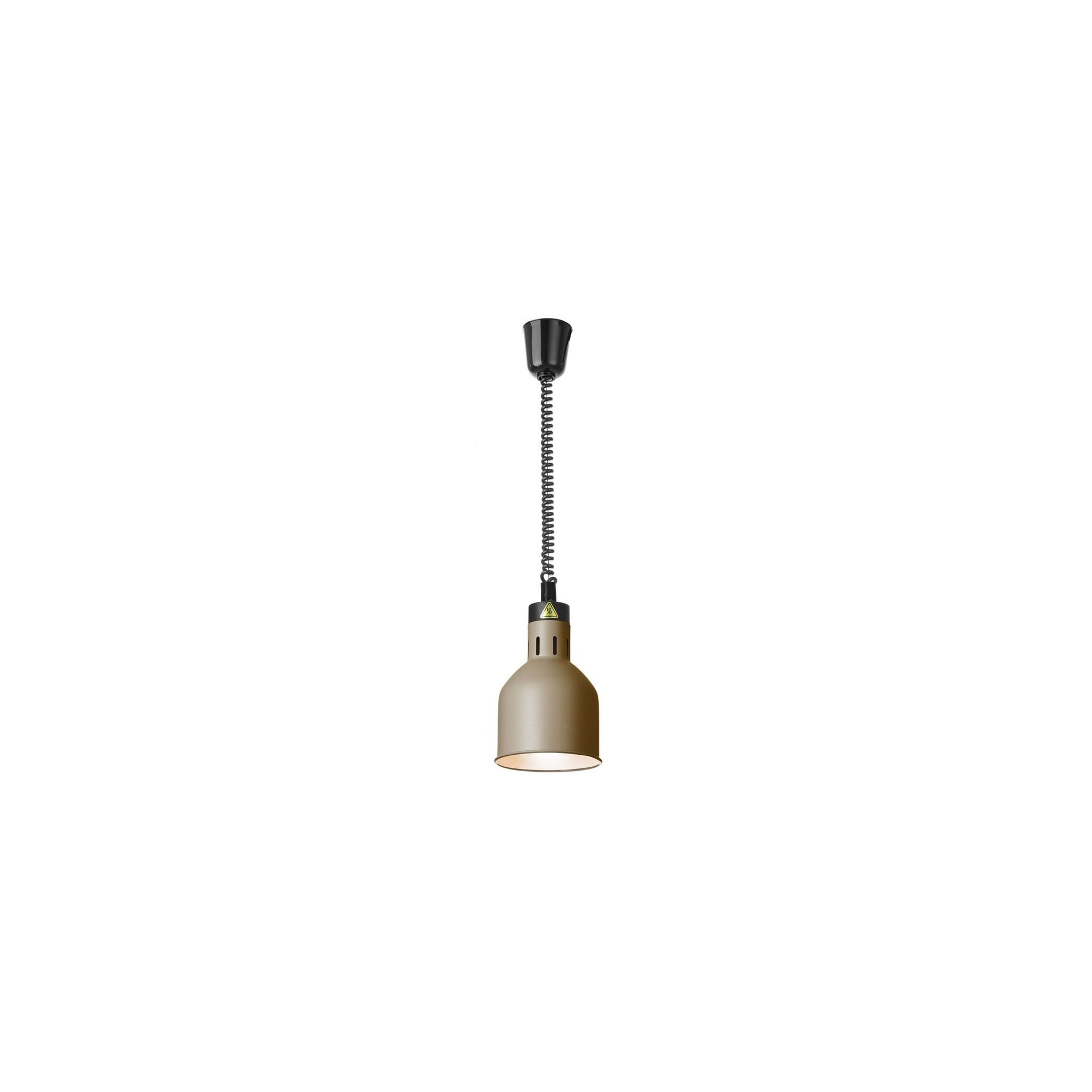 Höhenverstellbare Wärmelampe, zylinderförmig, Beige, 230V/250W, ⌀175x(H)250mm