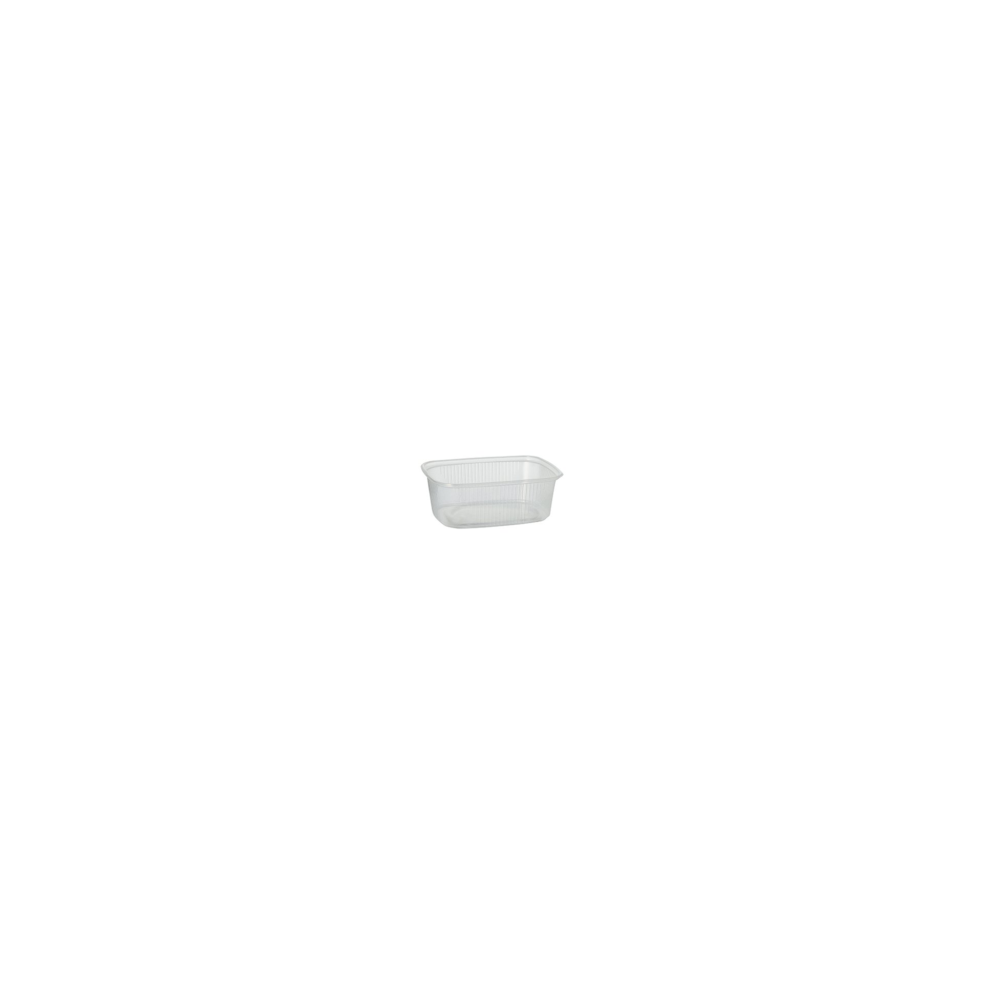 Verpackungsbecher, PP eckig 200 ml 3,9 cm x 8,1 cm x 10,8 cm transparent Verpackungsbecher, PP eckig 200 ml 3,9 cm x 8,1 cm x 10,8 cm transparent