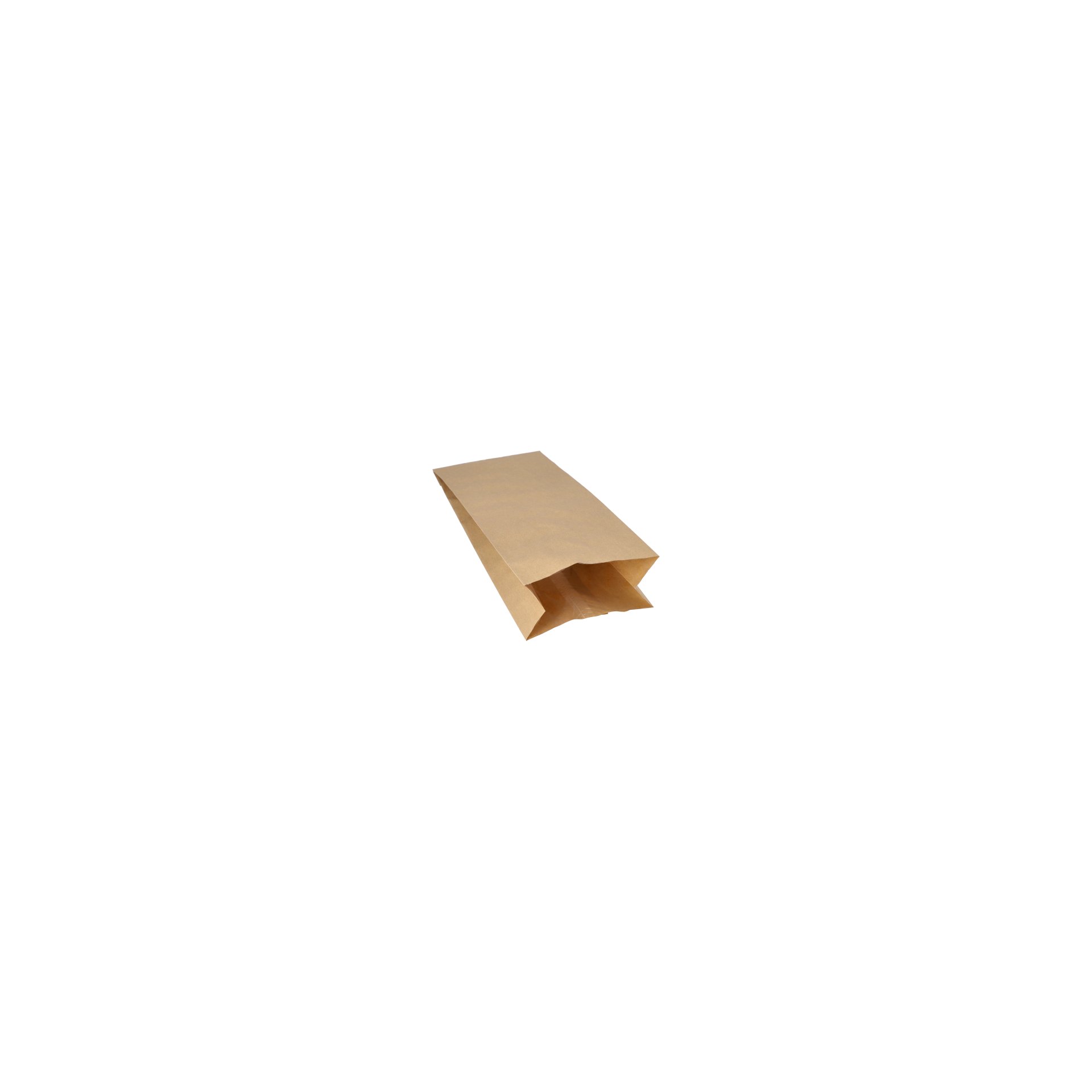 Warmhaltebeutel, Papier mit PE-Einlage 24 cm x 10,5 cm x 5,5 cm braun