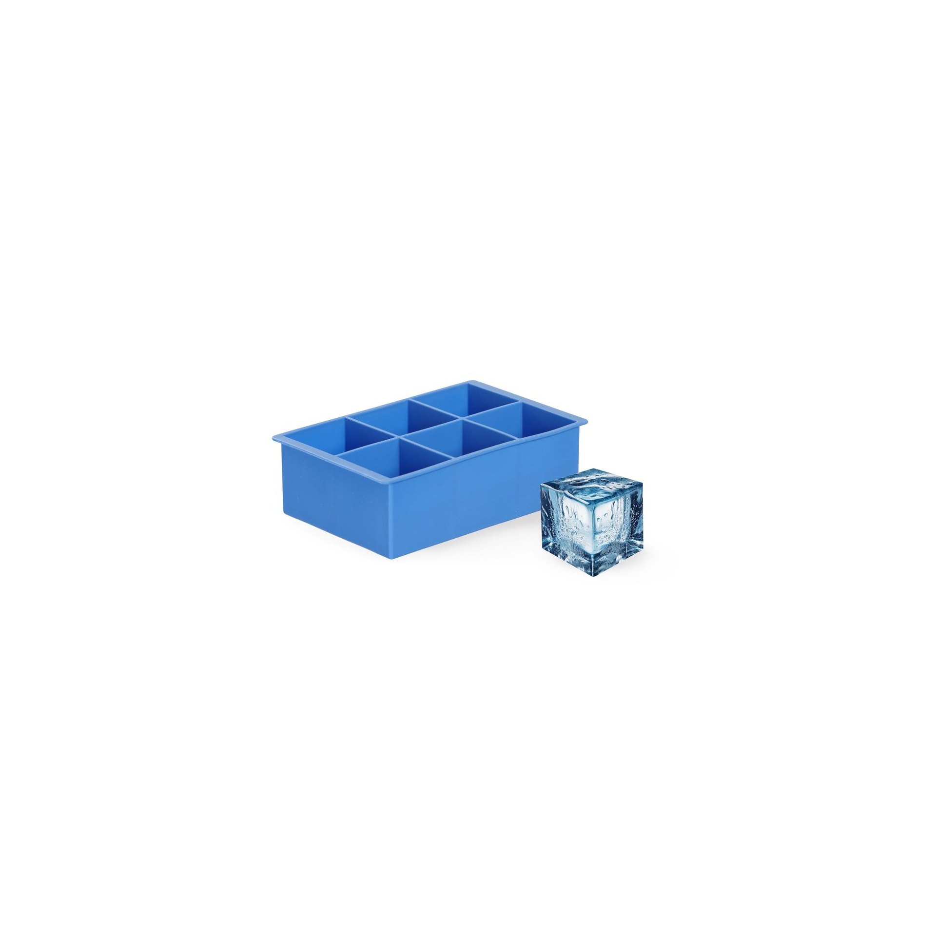 Eiswürfelform, XL-Würfel, BarUp, Blau, 170x110x(H)52mm Eiswürfelform, XL-Würfel, BarUp, Blau, 170x110x(H)52mm