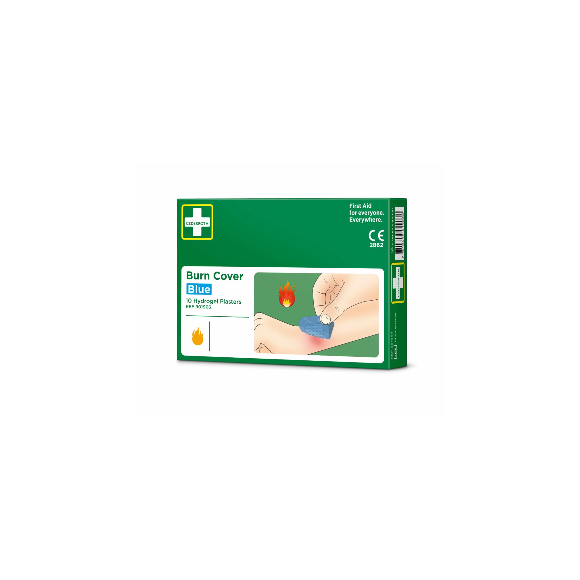"Cederroth" Burn Cover, Hydrogelpflaster 74 mm x 45 mm "Cederroth" Burn Cover, Hydrogelpflaster 74 mm x 45 mm