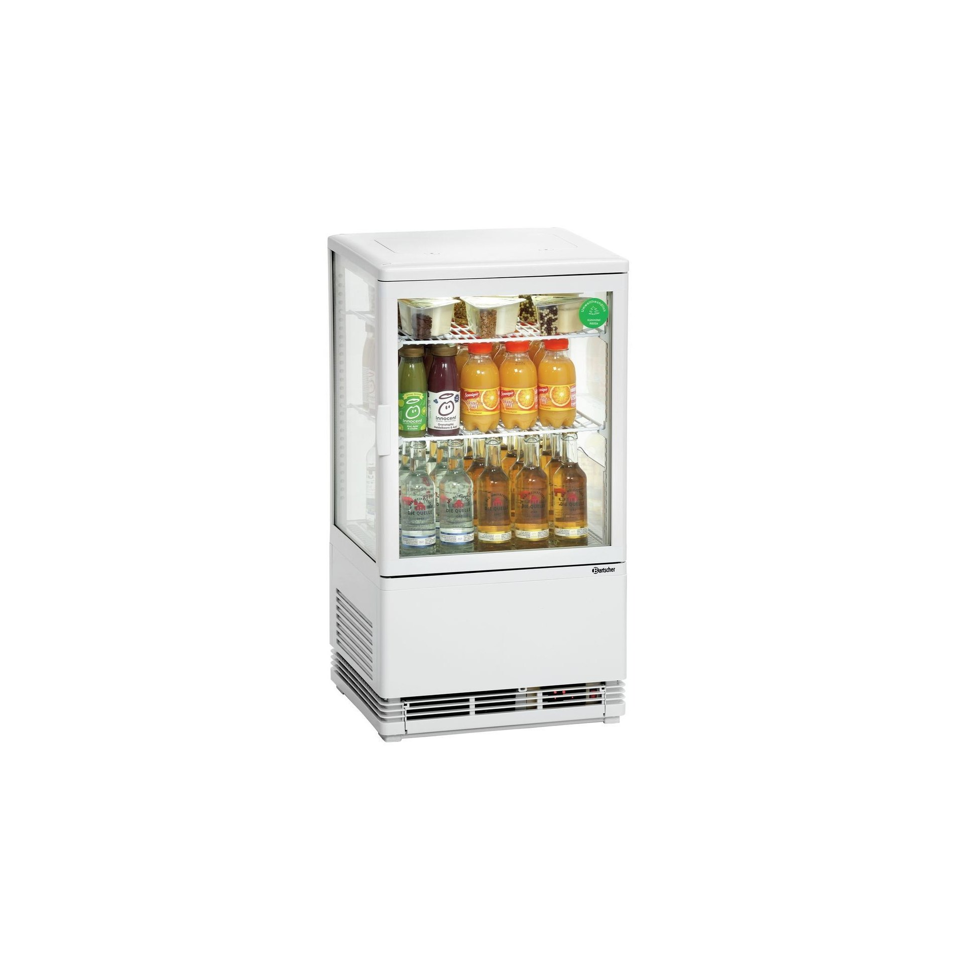 Mini Kühlvitrine 58L, weiß Mini Kühlvitrine 58L, weiß